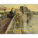 TERENCE CUNEO (1907-1996) - LARGE RAILWAY POSTER 'ROYAL ALBERT BRIDGE, SALTASH' - BRUNEL INTEREST.