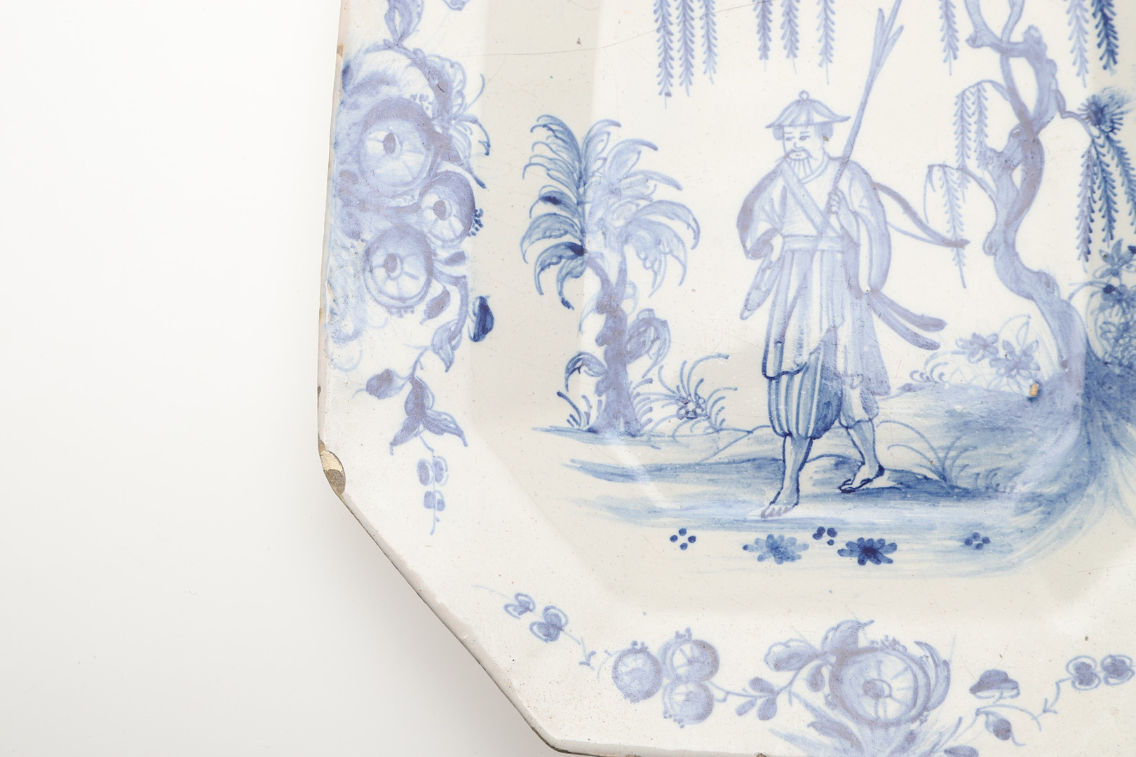 18THC DELFT PLAQUE & LIDDED SPICE JAR. - Image 5 of 21