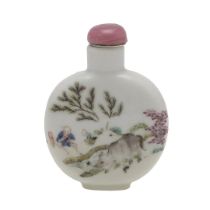 CHINESE PORCELAIN SNUFF BOTTLE - DAOGUANG.