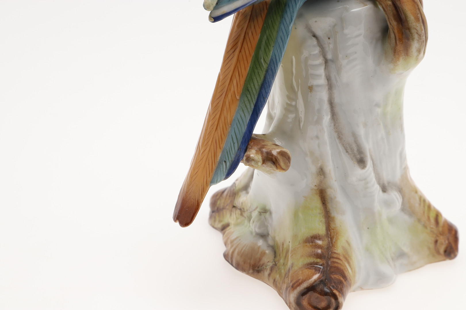 MEISSEN PORCELAIN PARROT & ANOTHER MODEL OF A PARROT. - Image 9 of 25