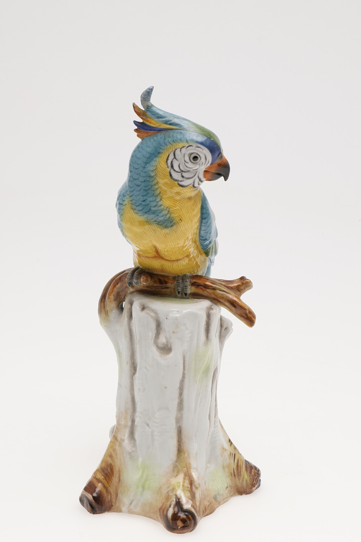 MEISSEN PORCELAIN PARROT & ANOTHER MODEL OF A PARROT. - Image 2 of 25