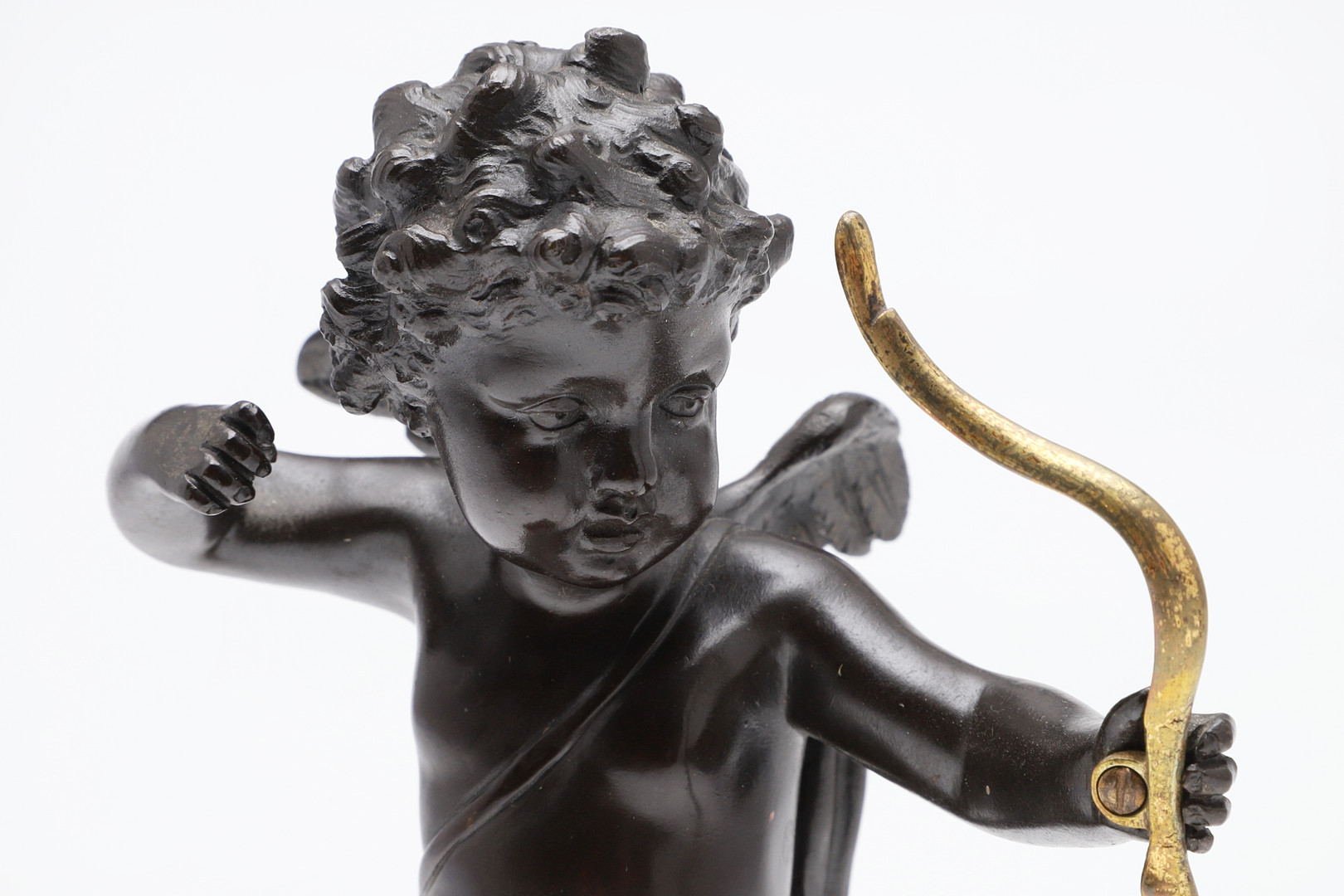 A FRENCH BRONZE STUDY OF CUPID. - Image 3 of 10