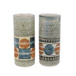 TWO TROIKA POTTERY VASES.