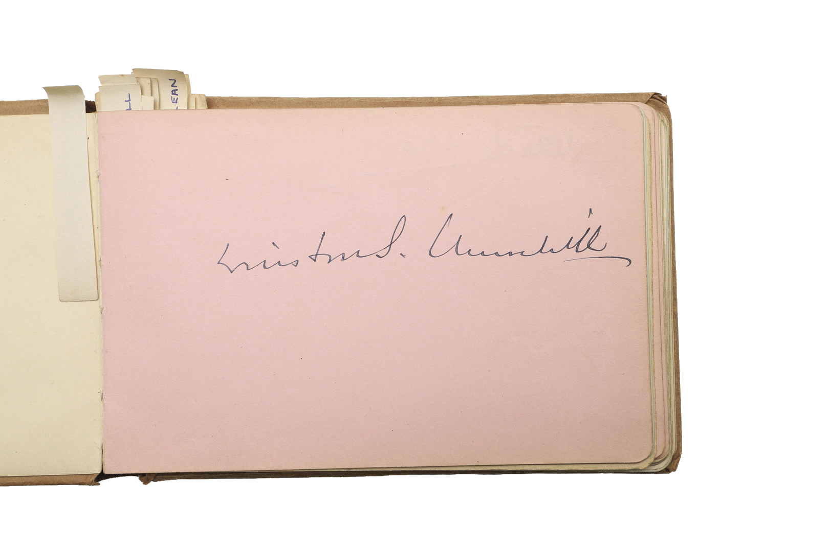 LARGE AUTOGRAPH COLLECTION - WINSTON CHURCHILL & OTHER AUTOGRAPHS. - Image 2 of 63