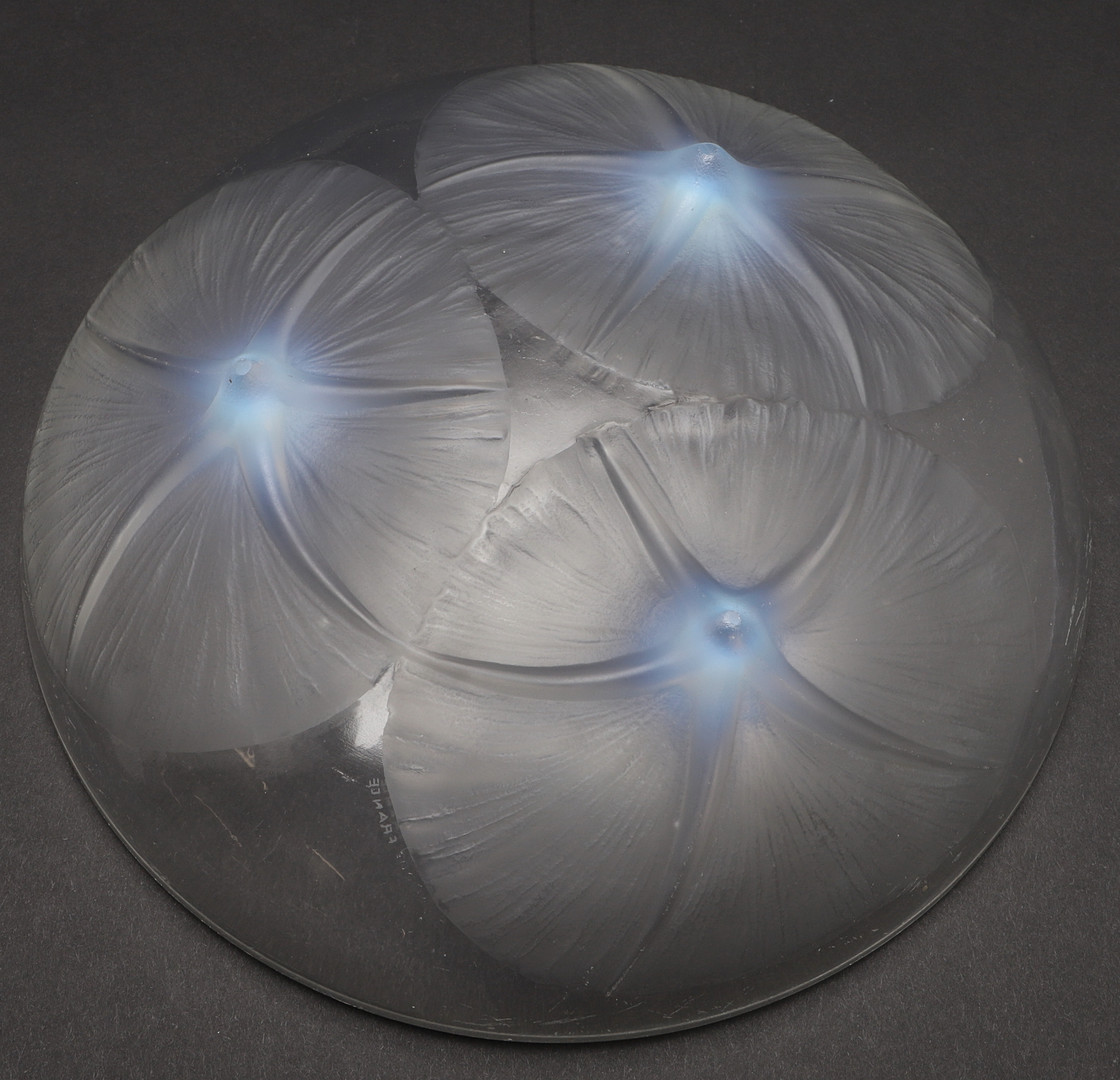 RENE LALIQUE GLASS BOWL - LYS. - Image 5 of 15