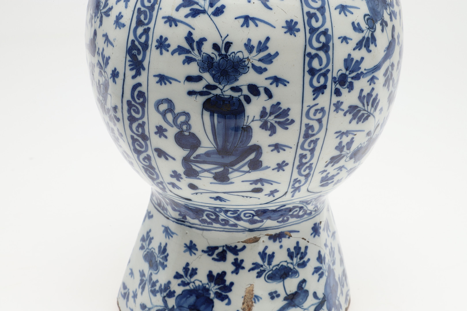 LARGE ANTIQUE BLUE & WHITE DELFT JAR. - Image 4 of 28