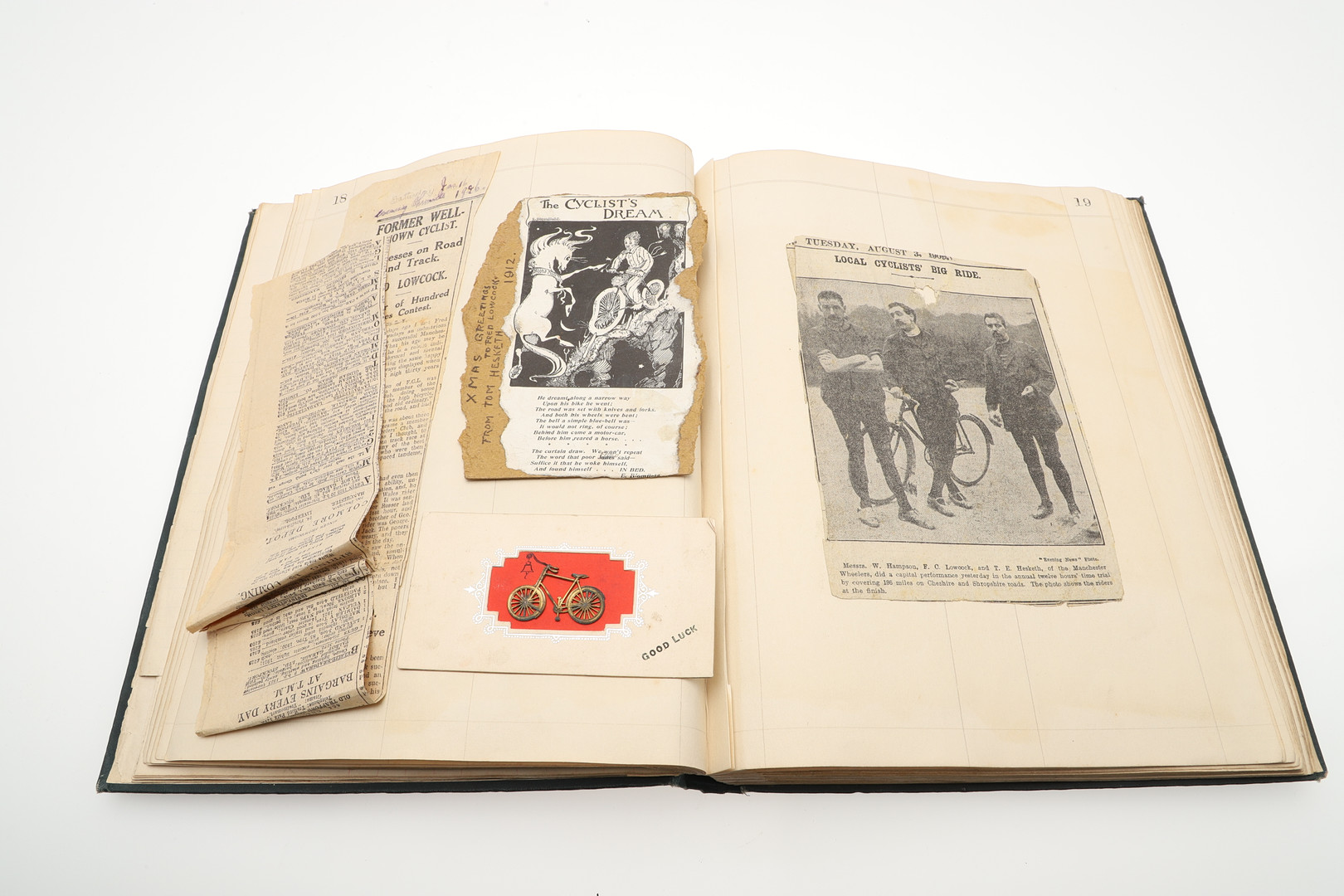 LARGE COLLECTION OF EARLY CYCLING GOLD & SILVER MEDALS, & EPHEMERA - FREDERICK LOWCOCK. - Image 102 of 155