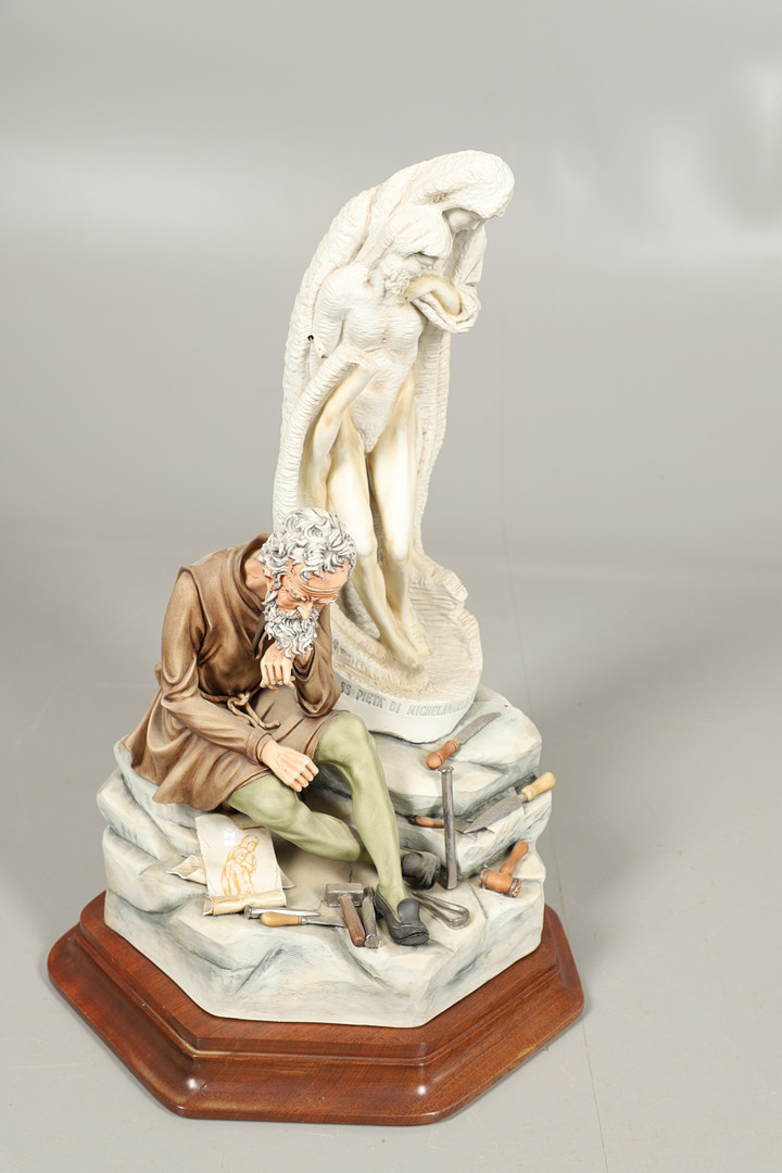 LARGE LIMITED EDITION CAPODIMONTE GROUP - MICHELANGELO. - Image 10 of 18