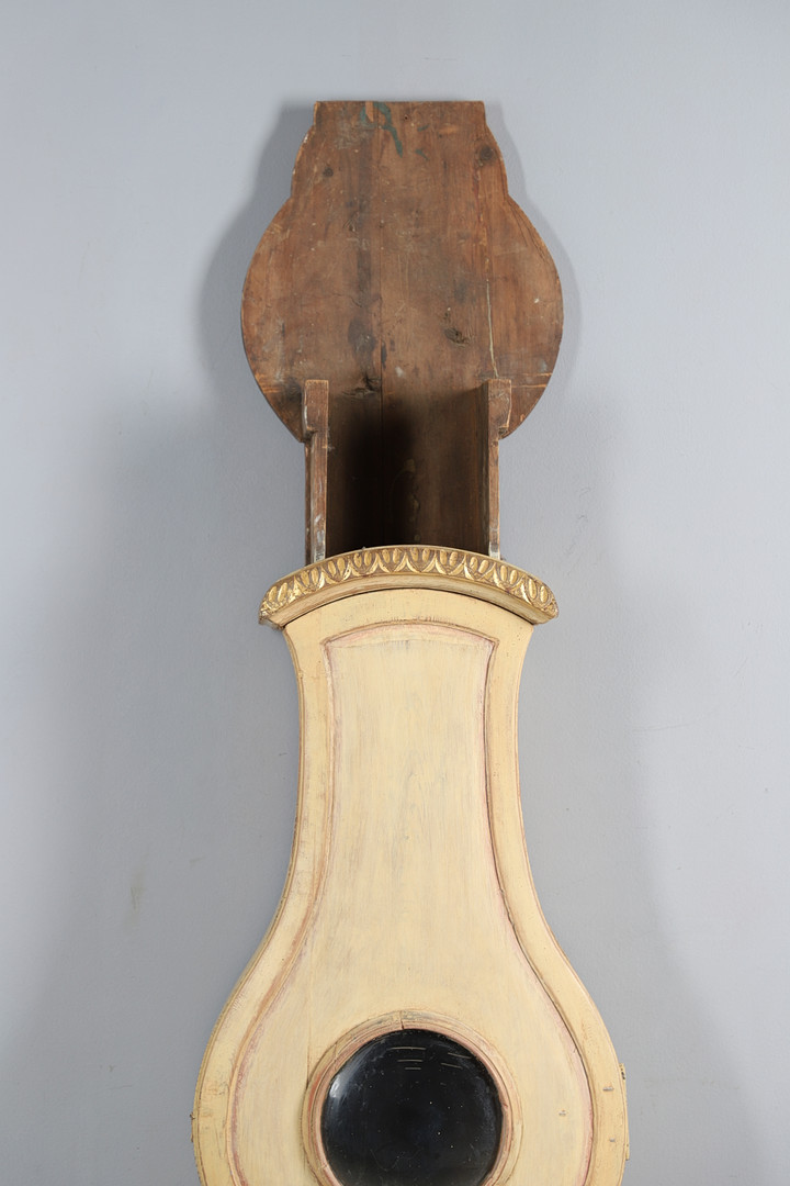 A 19TH CENTURY FINNISH 'COMTOISE' CLOCK, Ã–STROBOTHNIA REGION. - Image 8 of 26