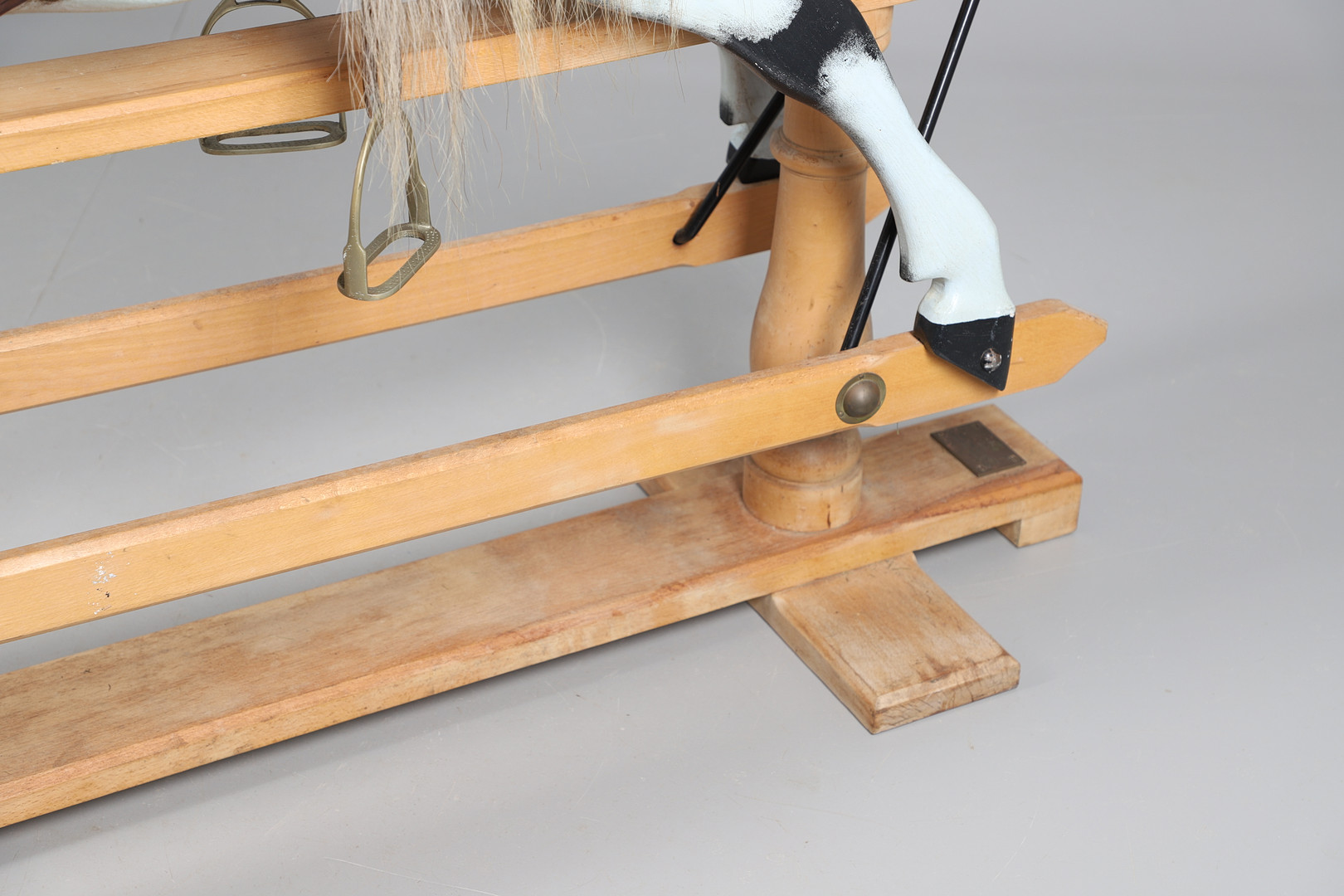 A STEVENSON BROTHERS DAPPLE GREY ROCKING HORSE. - Image 20 of 29