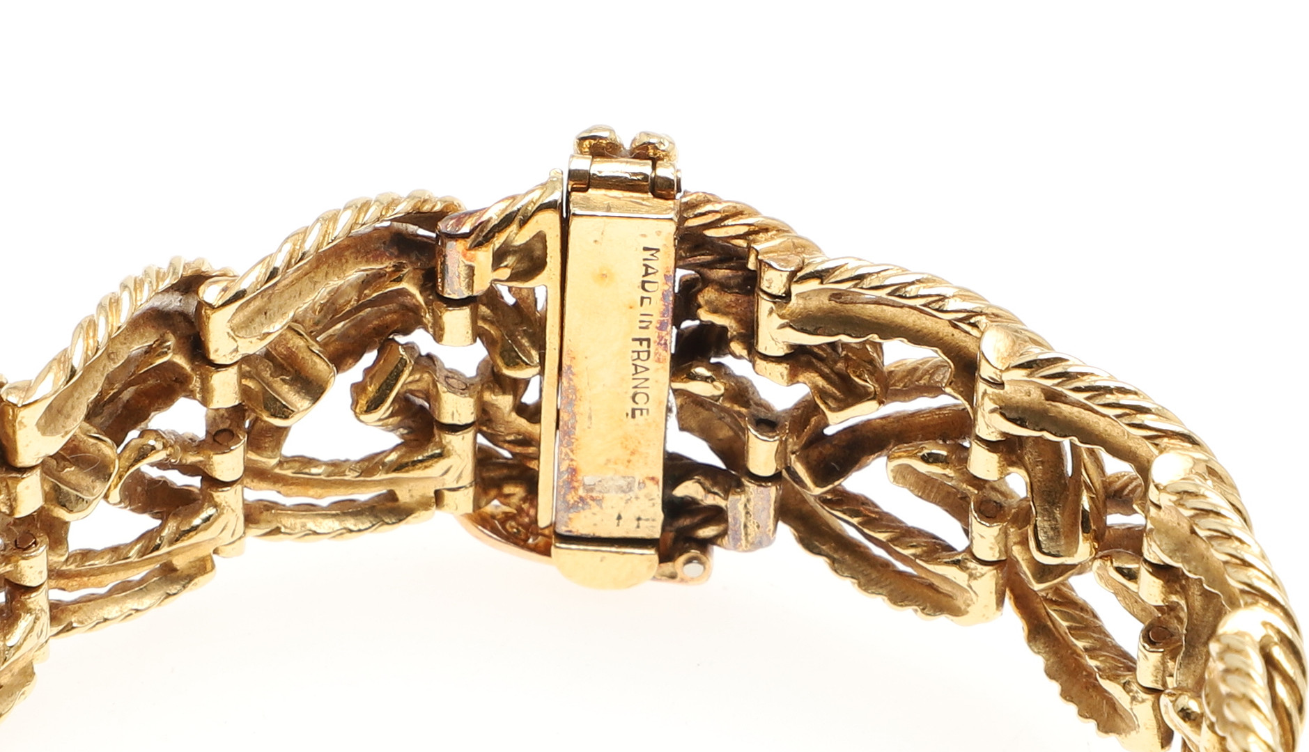 AN 18 CARAT GOLD BRACELET WATCH BY BOUCHERON. - Image 4 of 5