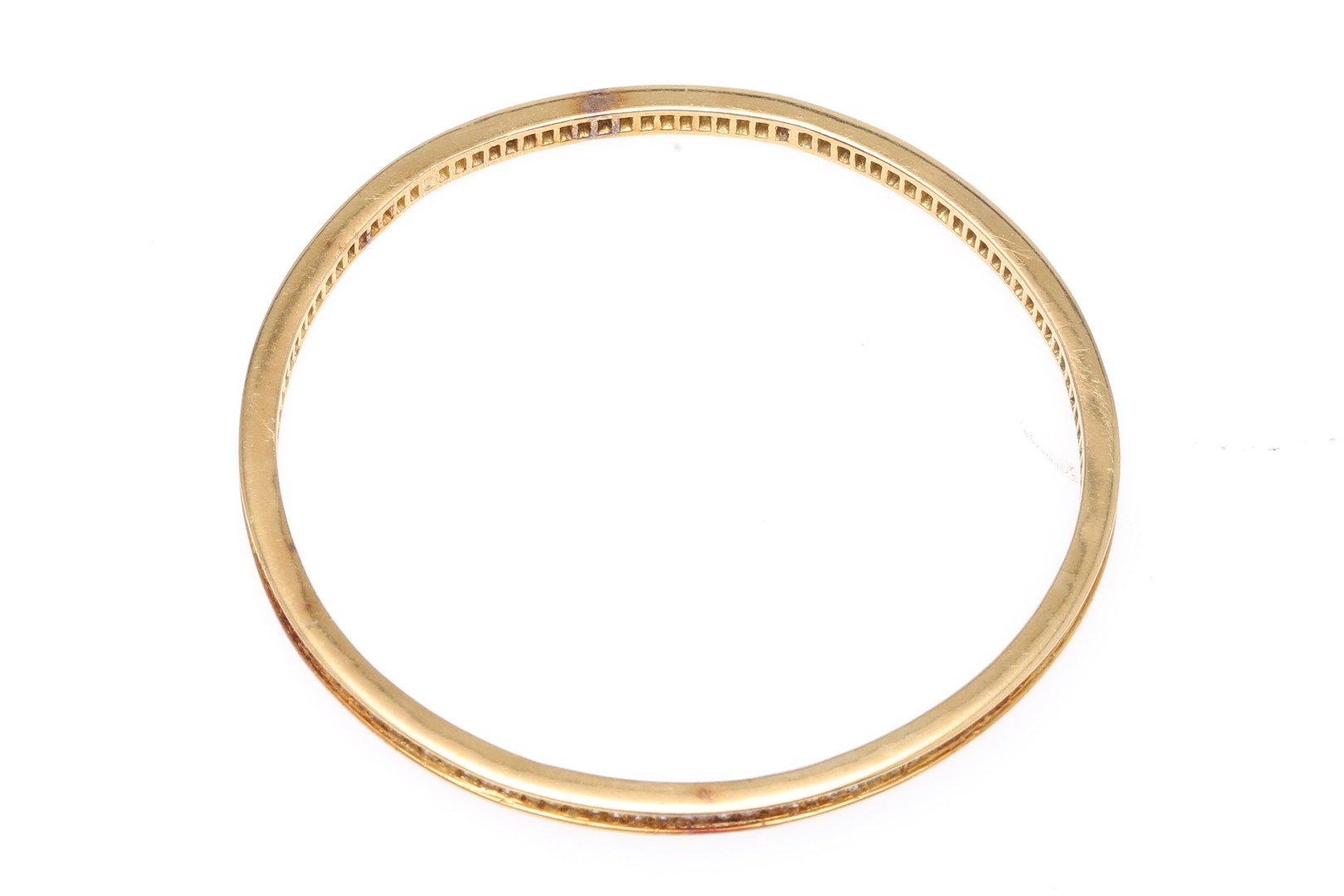 A DIAMOND AND GOLD BANGLE. - Image 4 of 4