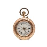 A LADY'S GOLD POCKET WATCH.