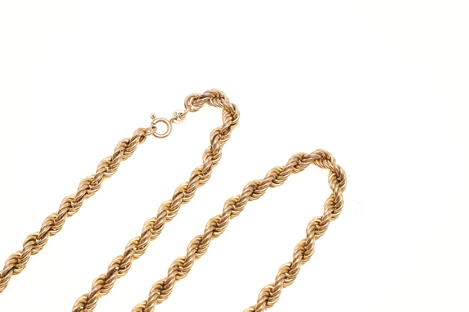 A 9CT GOLD NECKLACE. - Image 2 of 2