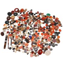 A QUANTITY OF ASSORTED HARDSTONES.