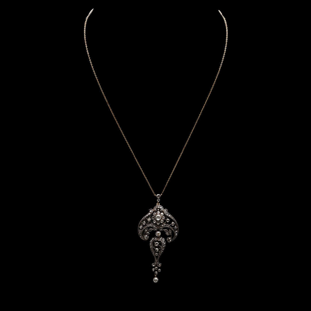 A DIAMOND PENDANT. - Image 3 of 3