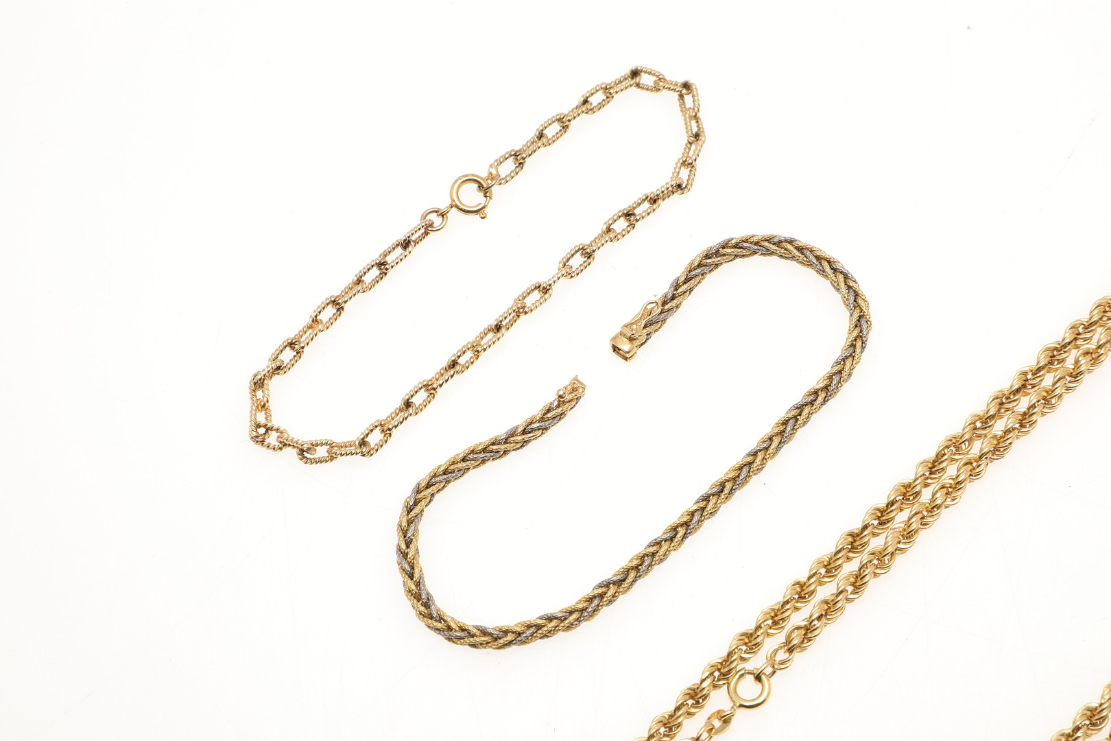 AN 18CT GOLD ROPE LINK NECKLACE. - Image 2 of 4