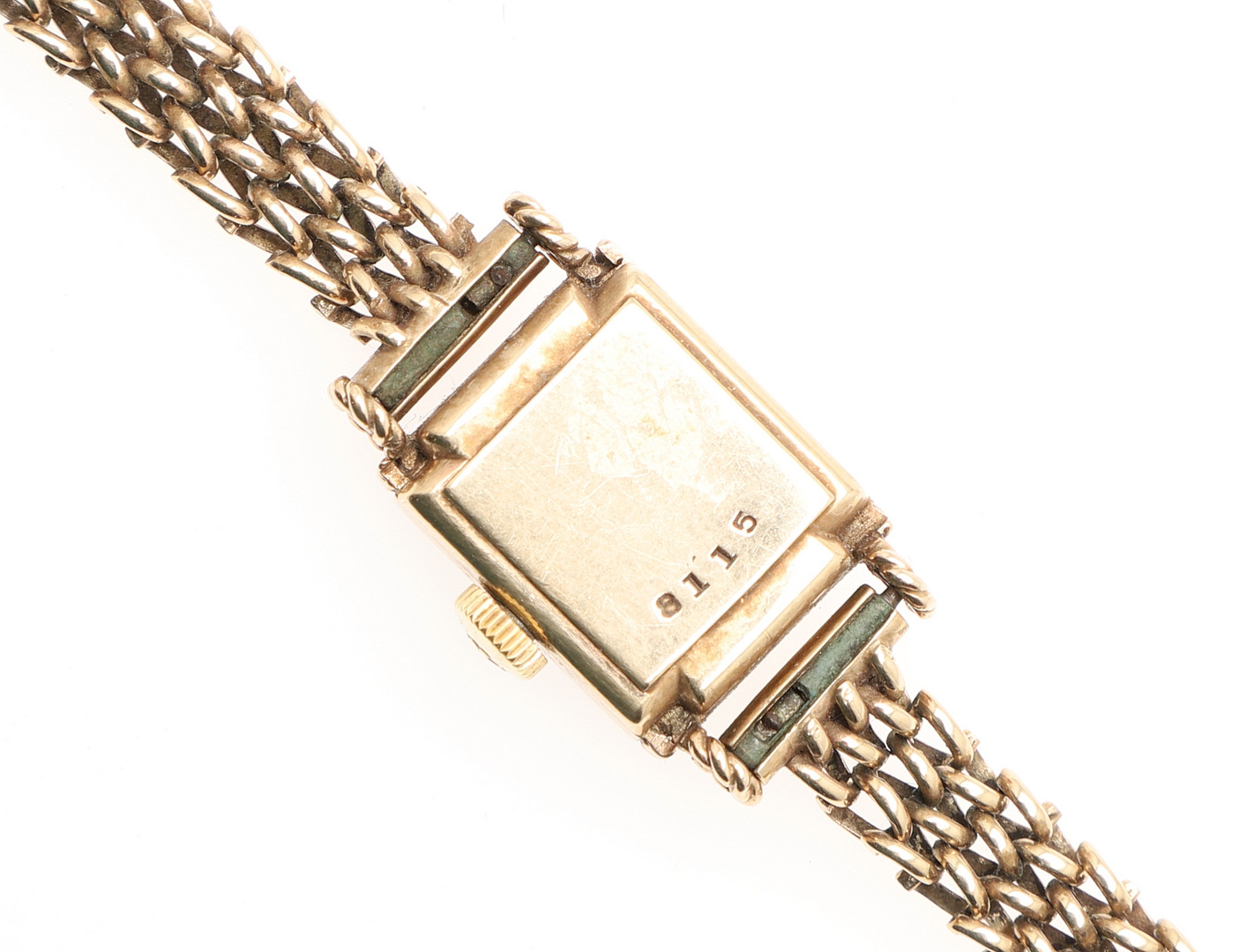 A LADY'S 9CT GOLD WRISTWATCH BY JAEGER-LeCOULTRE. - Bild 6 aus 6