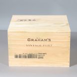 GRAHAM'S VINTAGE PORT 2016 - CASED.