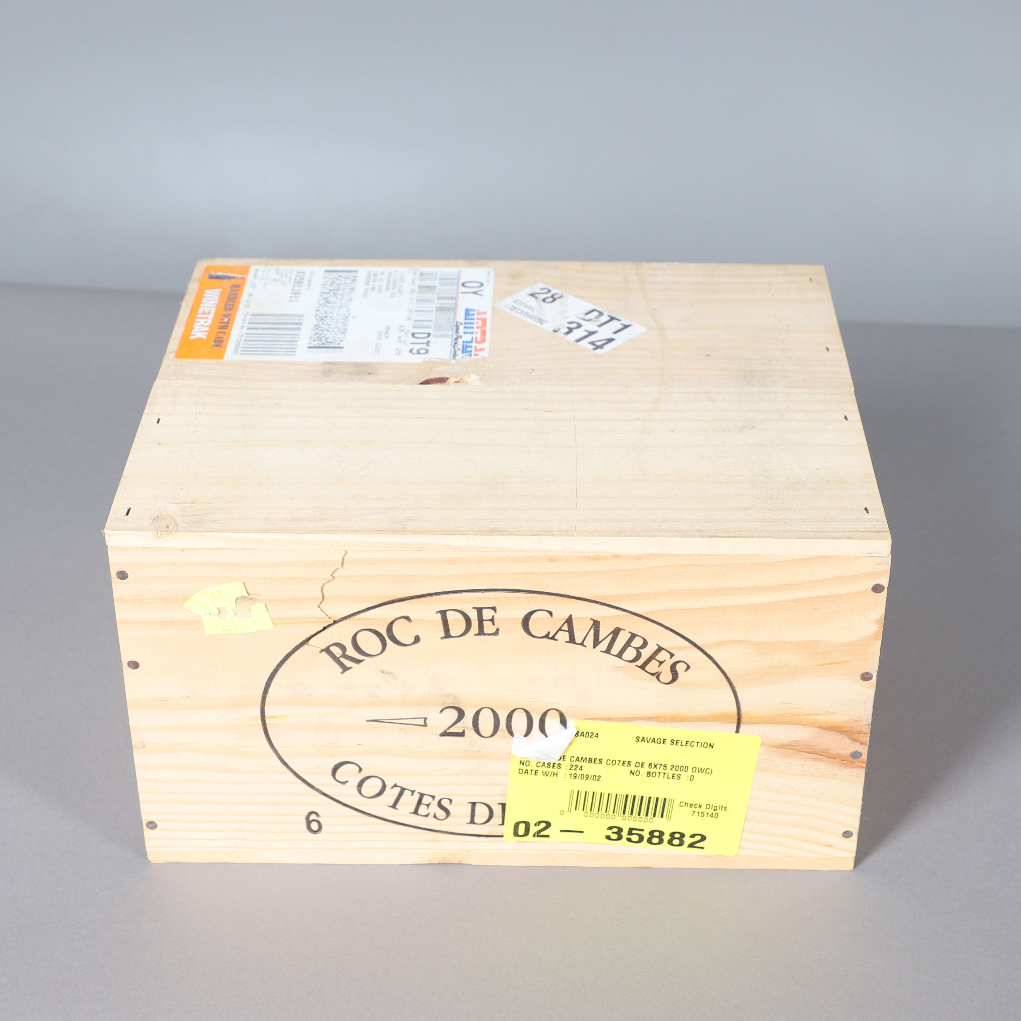 WINE - ROC DE CAMBES 'COTES DE BOURG' - CASED.