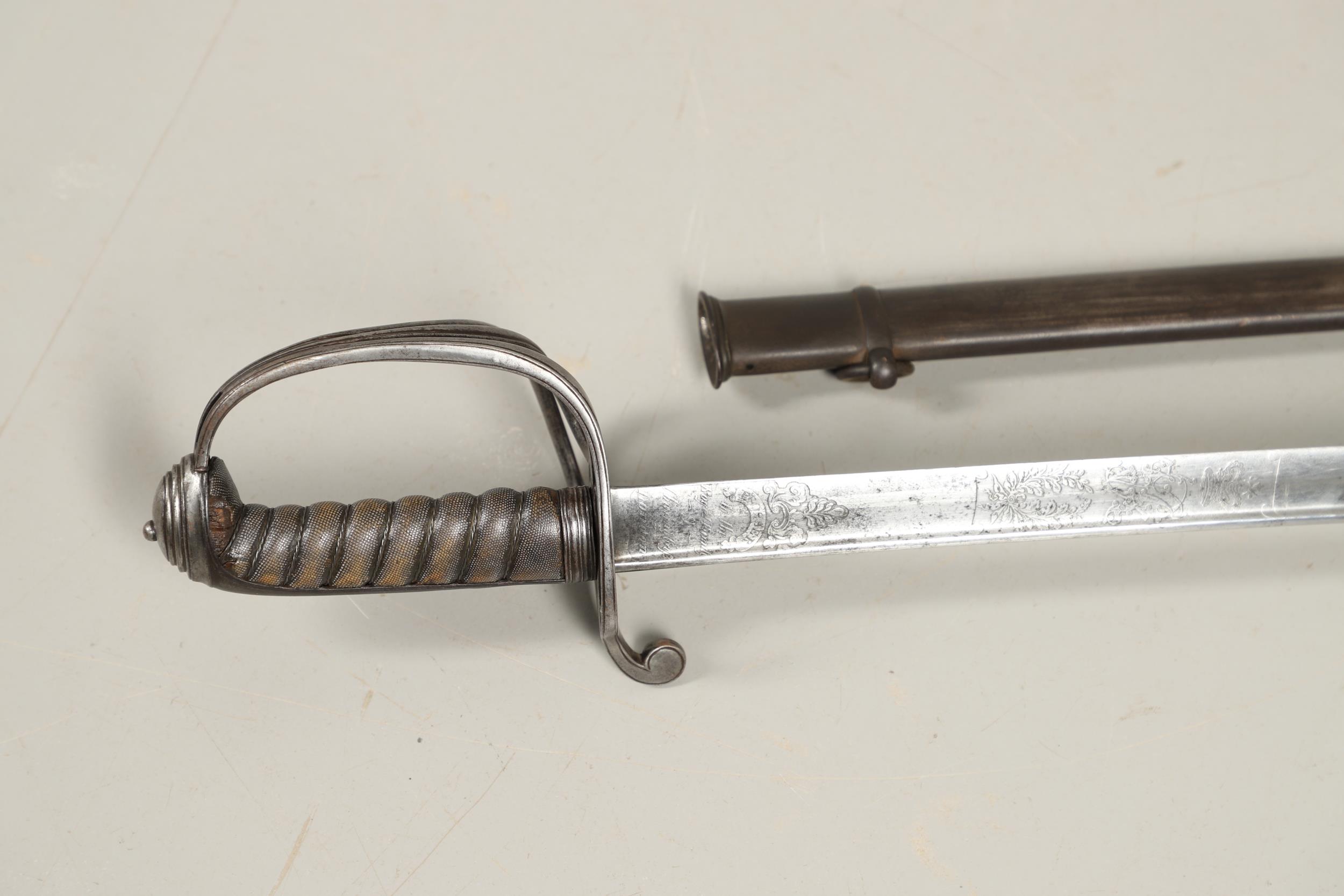 A CRIMEA PERIOD 1822 PATTERN LIGHT CAVALRY OFFICER'S SWORD AND SCABBARD. - Image 11 of 20