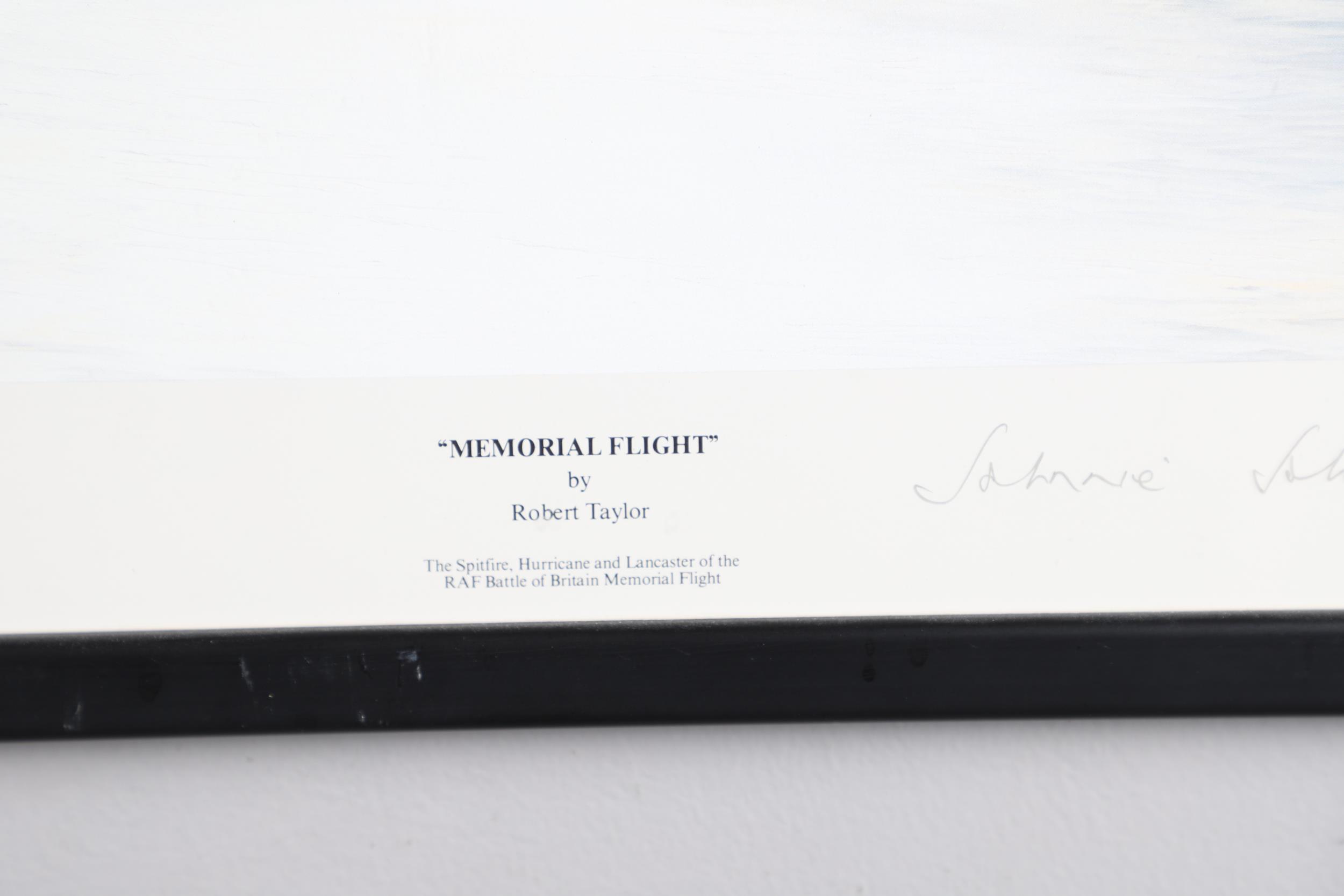 MEMORIAL FLIGHT' AFTER ROBERT TAYLOR SIGNED BY JOHNNIE JOHNSON AND OTHERS. - Bild 4 aus 8