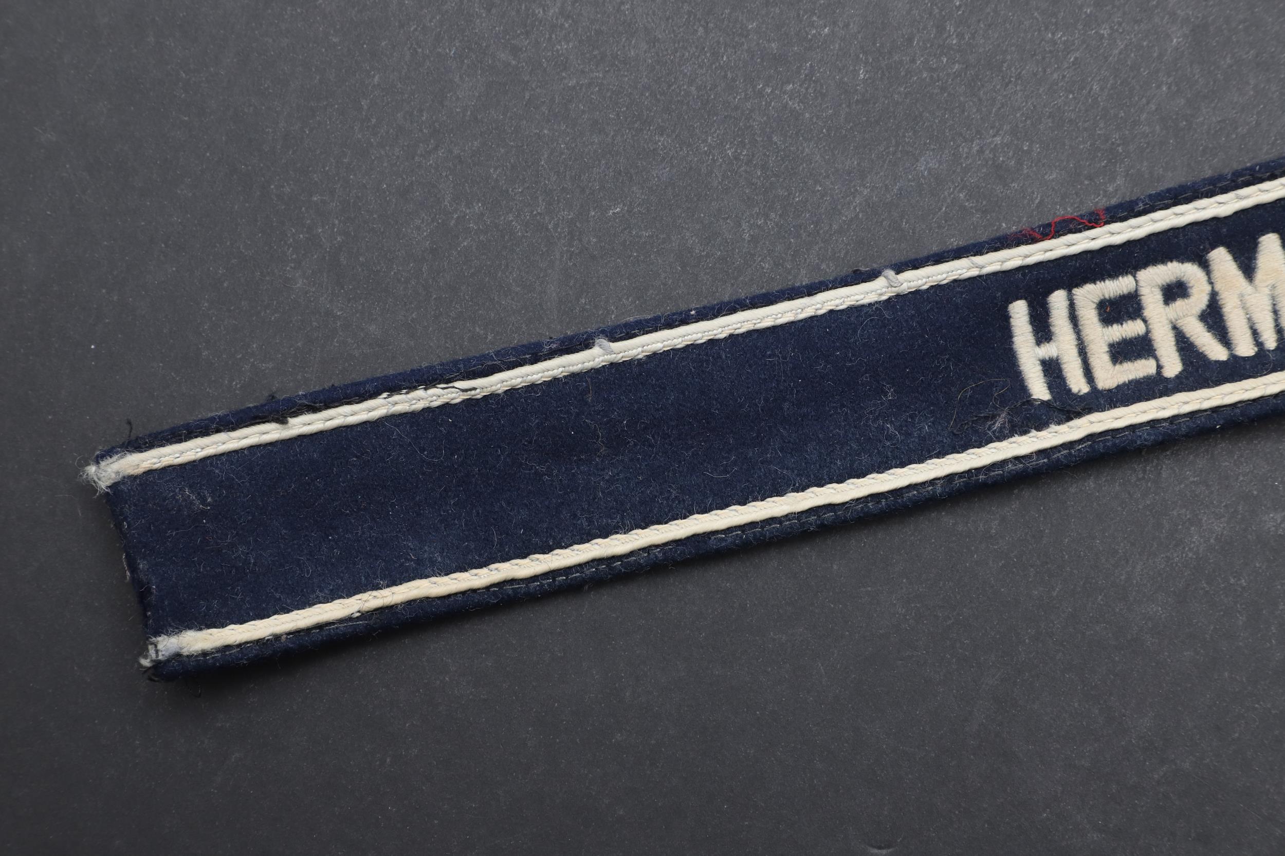 A SECOND WORLD WAR GERMAN LUFTWAFFE 'HERMAN GORING' CUFFBAND. - Image 3 of 5