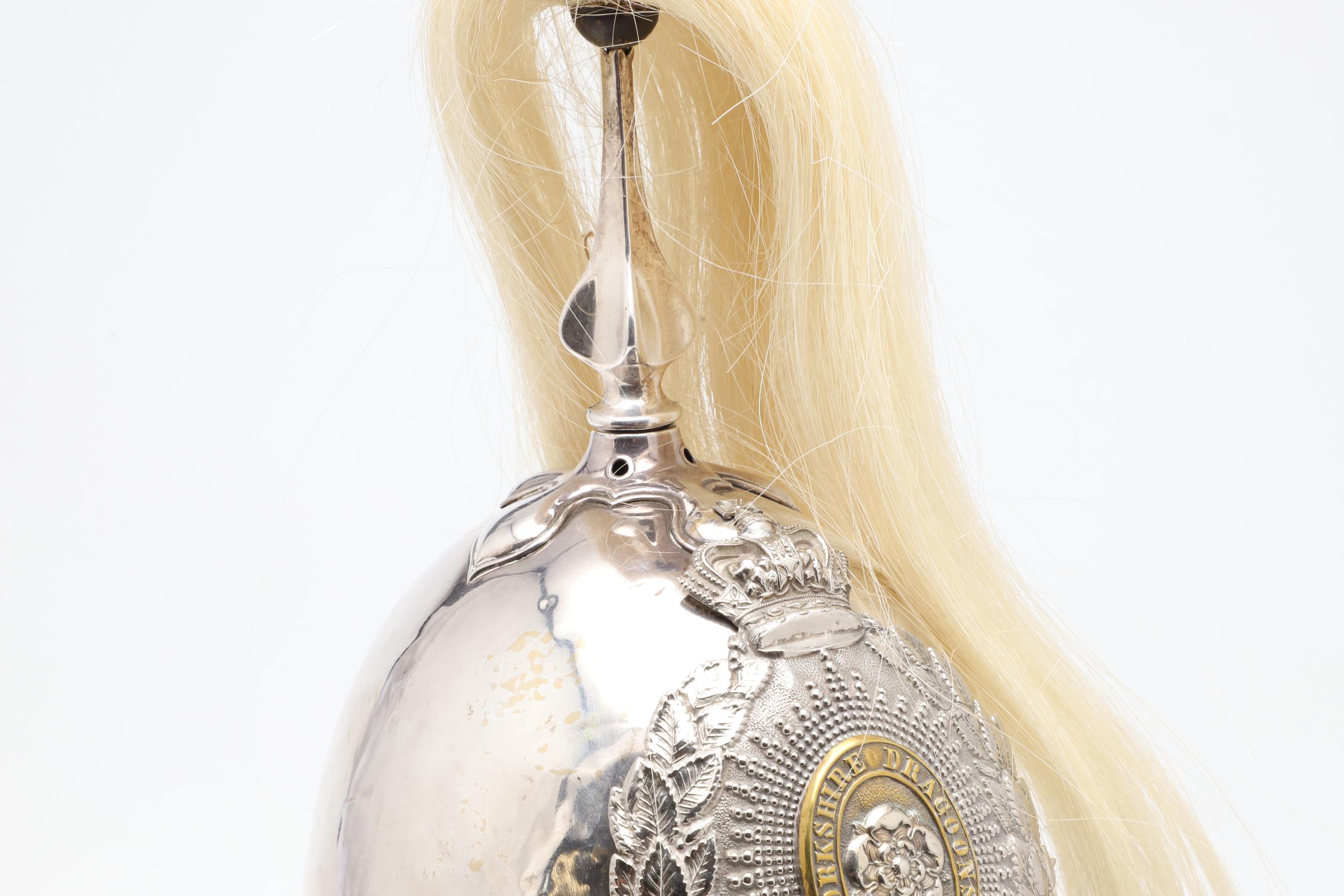 A YORKSHIRE DRAGOON GUARDS 1871 PATTERN HELMET. - Image 4 of 15