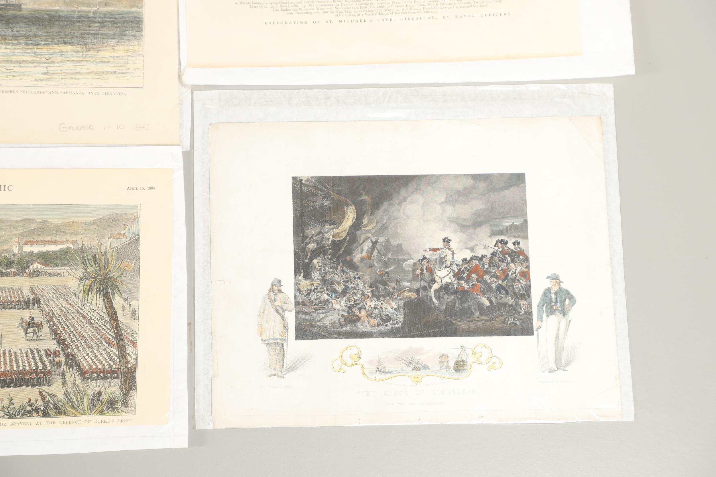 A COLLECTION OF VICTORIAN COLOURED PRINTS OF MILITARY SUBJECTS RELATING TO GIBRALTAR. - Bild 20 aus 20