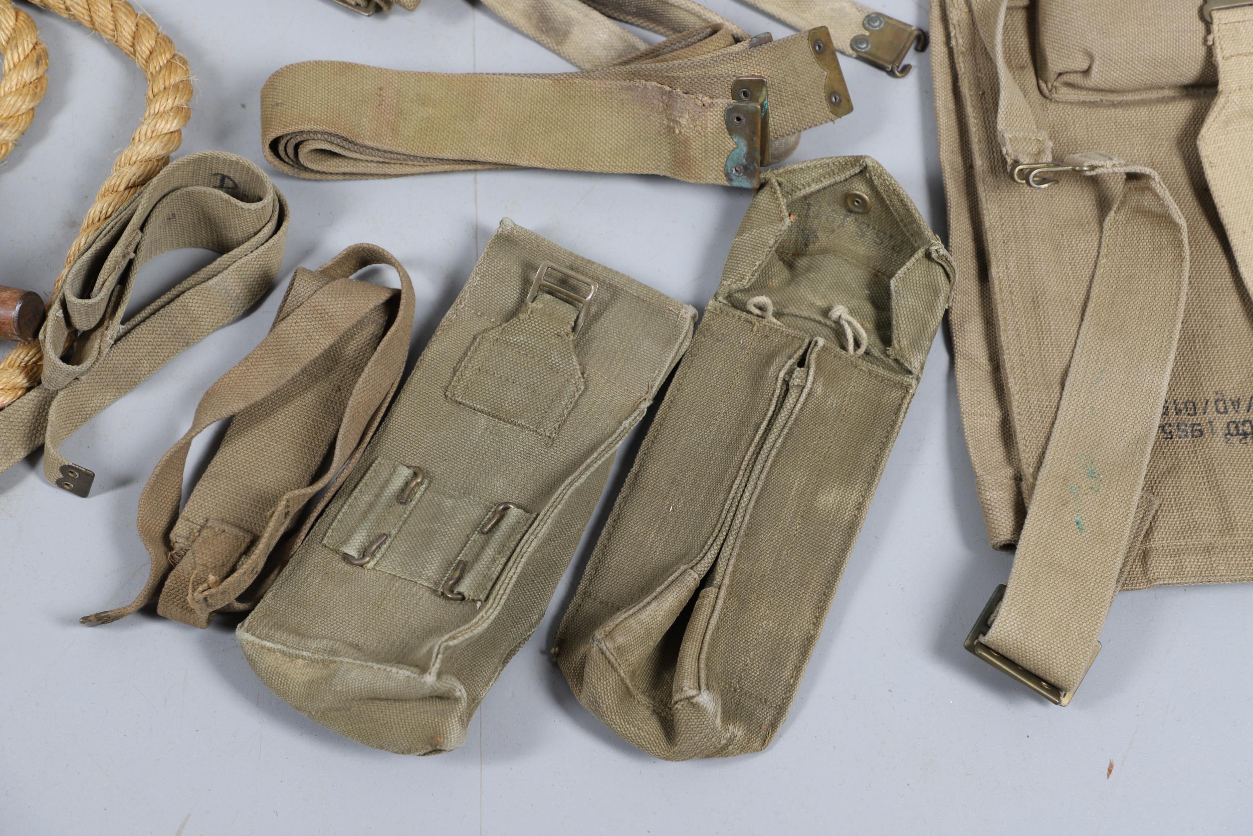 A LARGE COLLECTION OF SECOND WORLD WAR AND LATER WEBBING AND SIMILAR ITEMS. - Image 11 of 27