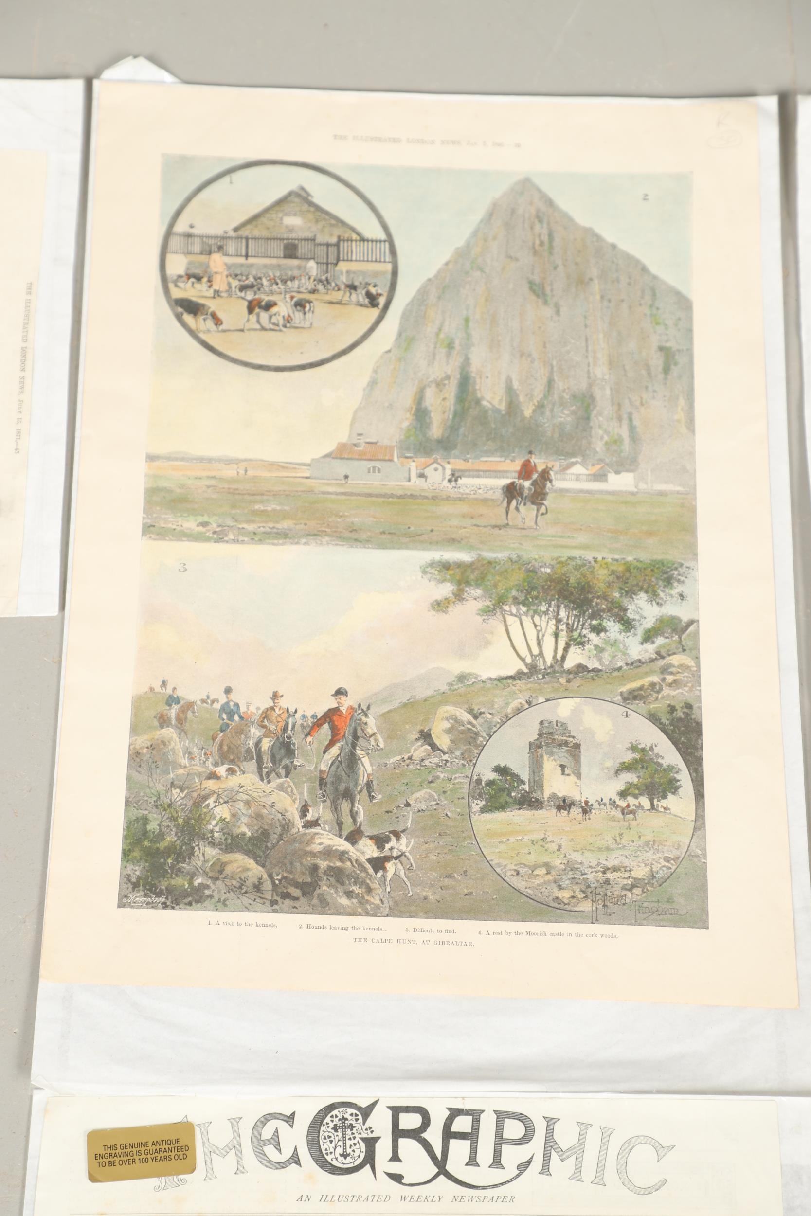 A COLLECTION OF VICTORIAN COLOURED PRINTS OF MILITARY SUBJECTS RELATING TO GIBRALTAR. - Bild 11 aus 20