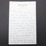 A HAND WRITTEN LETTER FROM MONTGOMERY OF ALAMEIN.