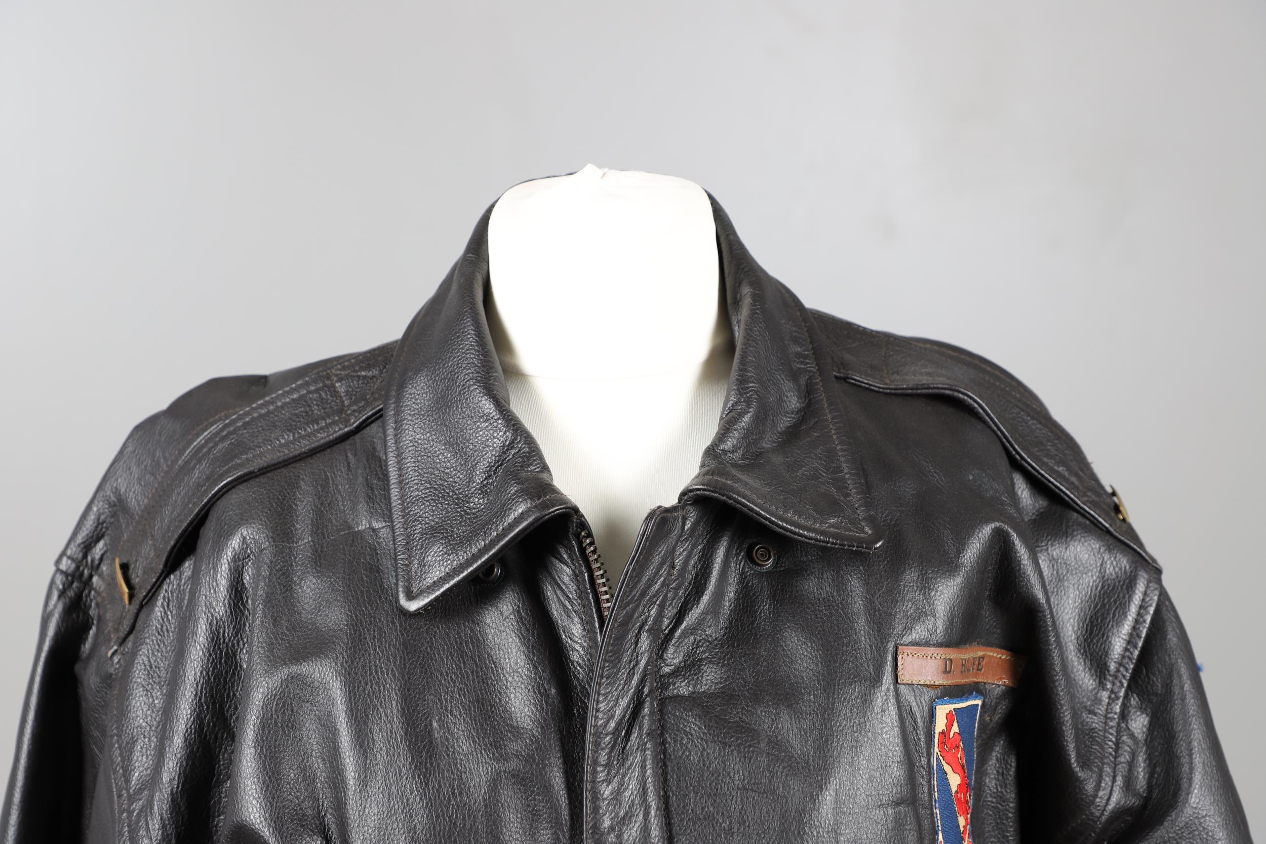 A FLIGHT TECH INC. TYPE A-2C LEATHER FLYING JACKET. - Image 3 of 12