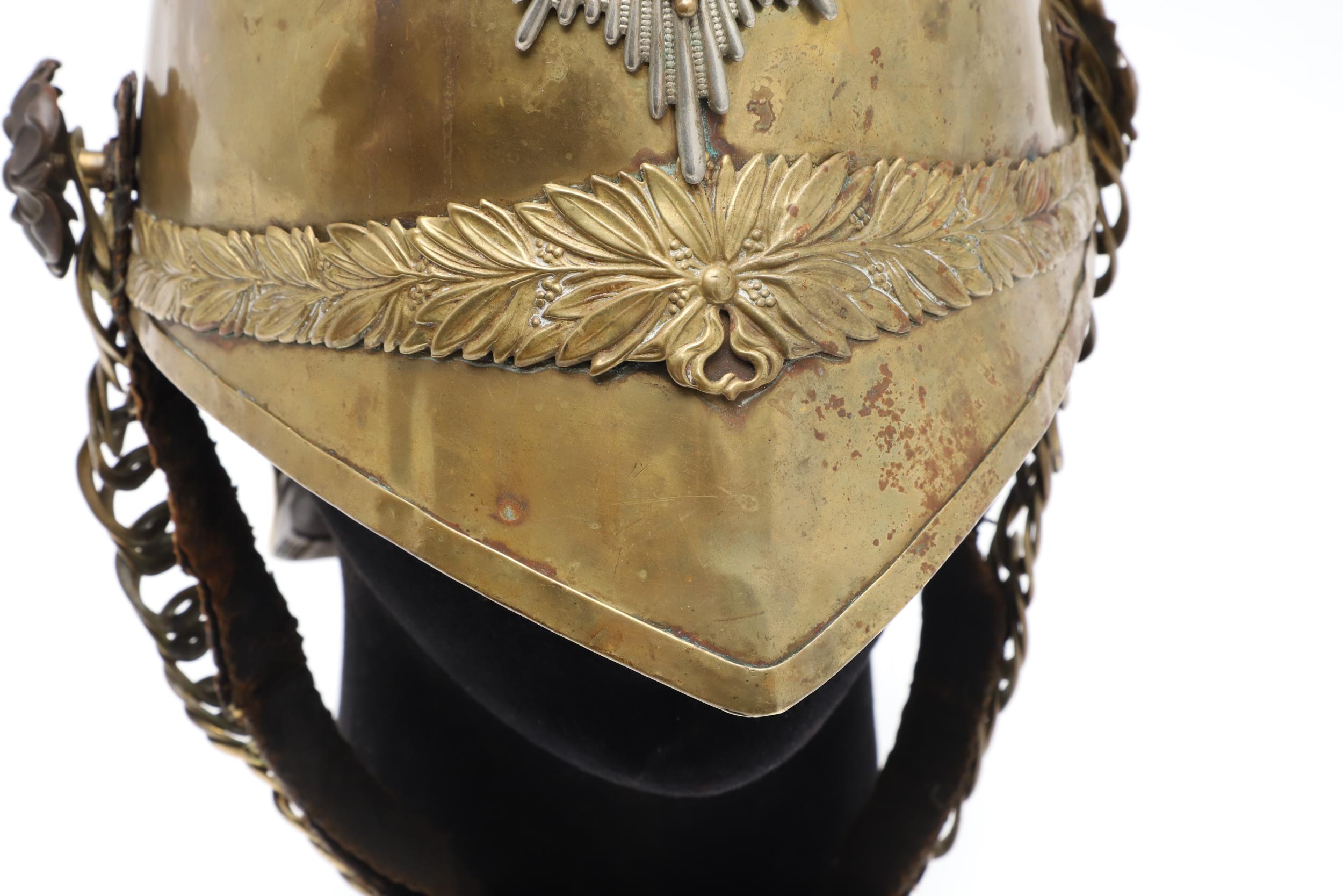 A 1ST DRAGOON GUARDS 1871 PATTERN HELMET. - Image 4 of 15