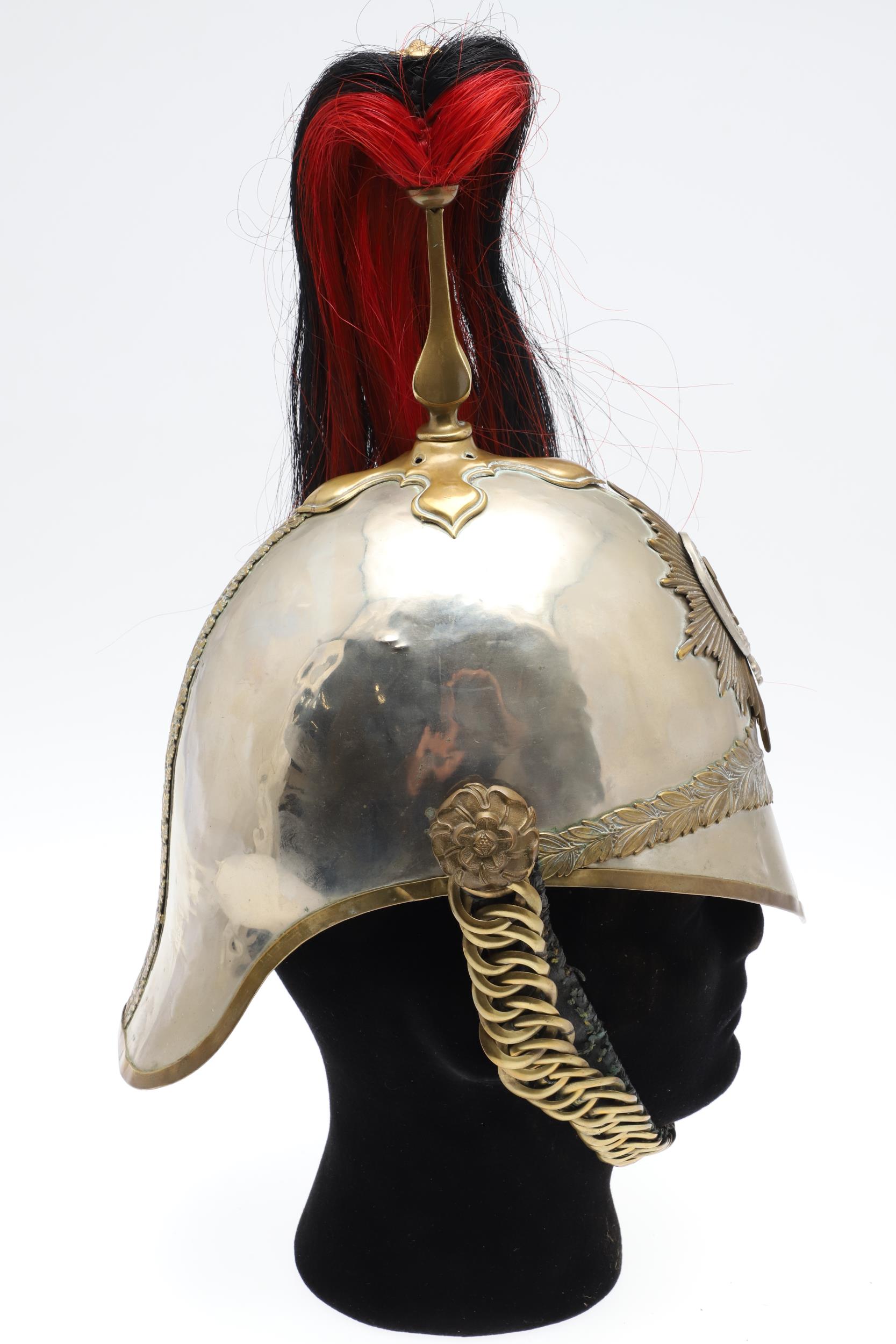 AN 1871 PATTERN HELMET WITH 1ST KING'S DRAGOON GUARDS HELMET PLATE. - Image 10 of 14