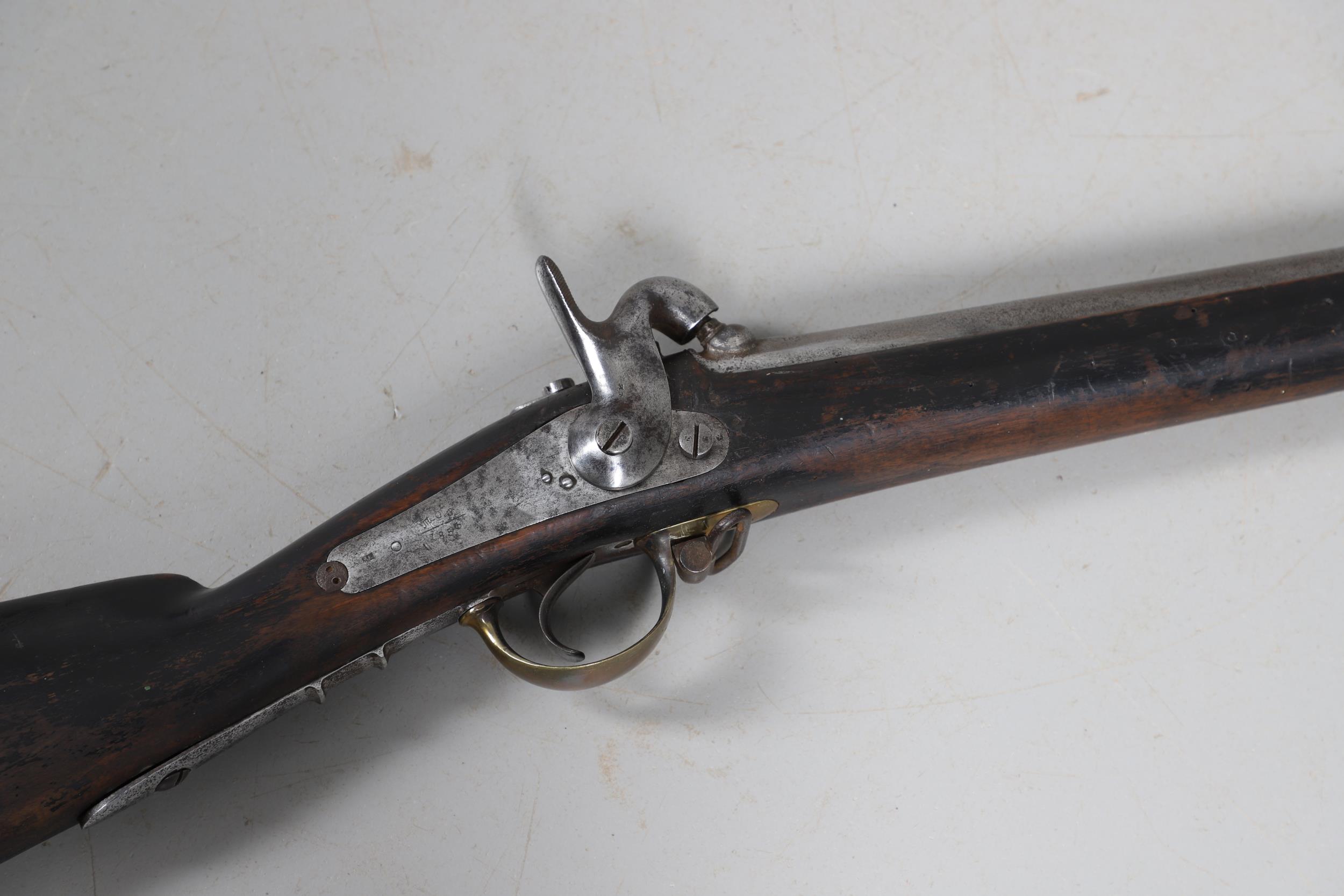 A RUSSIAN 1845 PATTERN PERCUSSION MUSKET DATED 1853. - Image 7 of 22