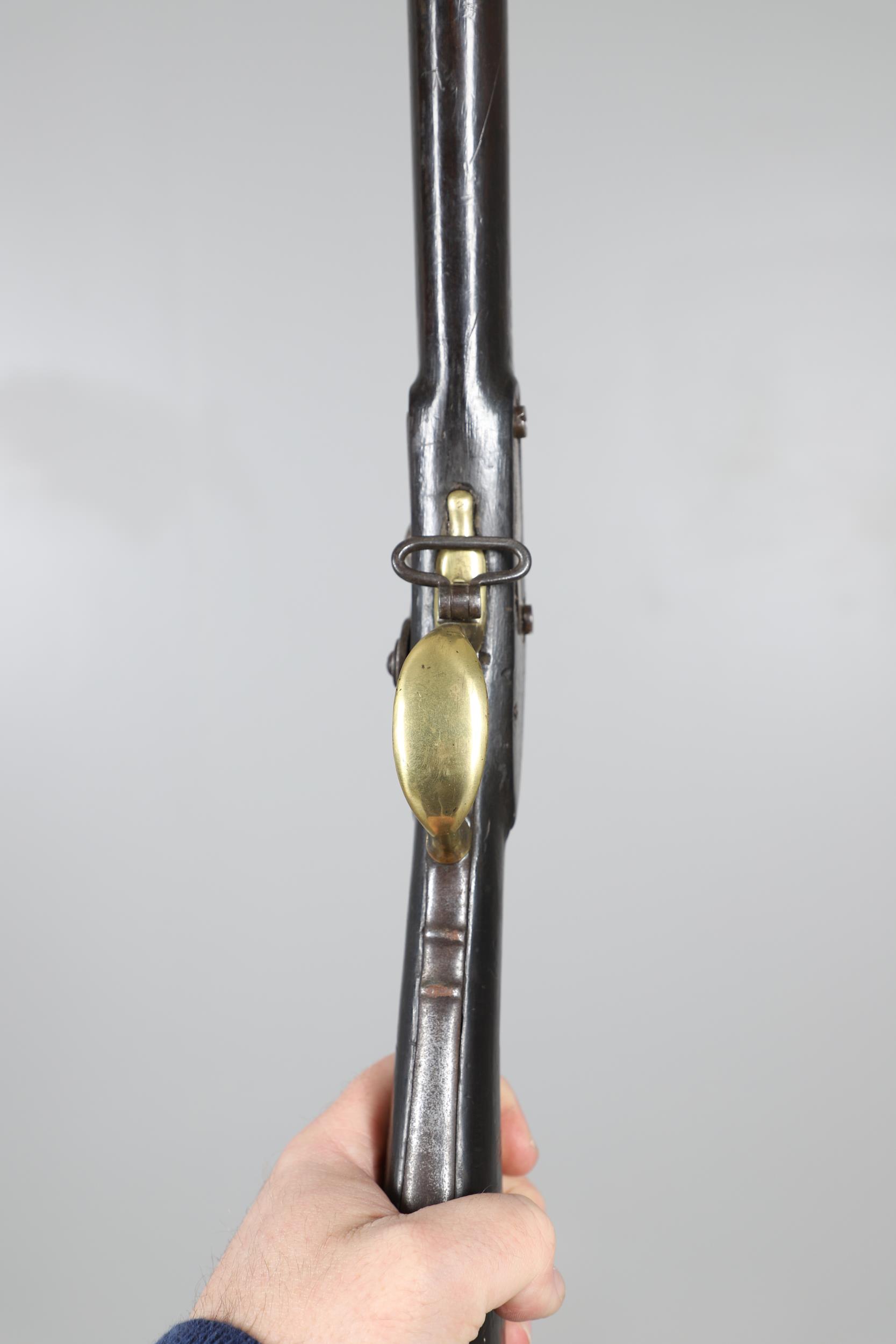 AN UNUSUAL MID 19TH CENTURY BAVARIAN ROYAL ARMY CADET'S PERCUSSION MUSKET. - Image 4 of 13