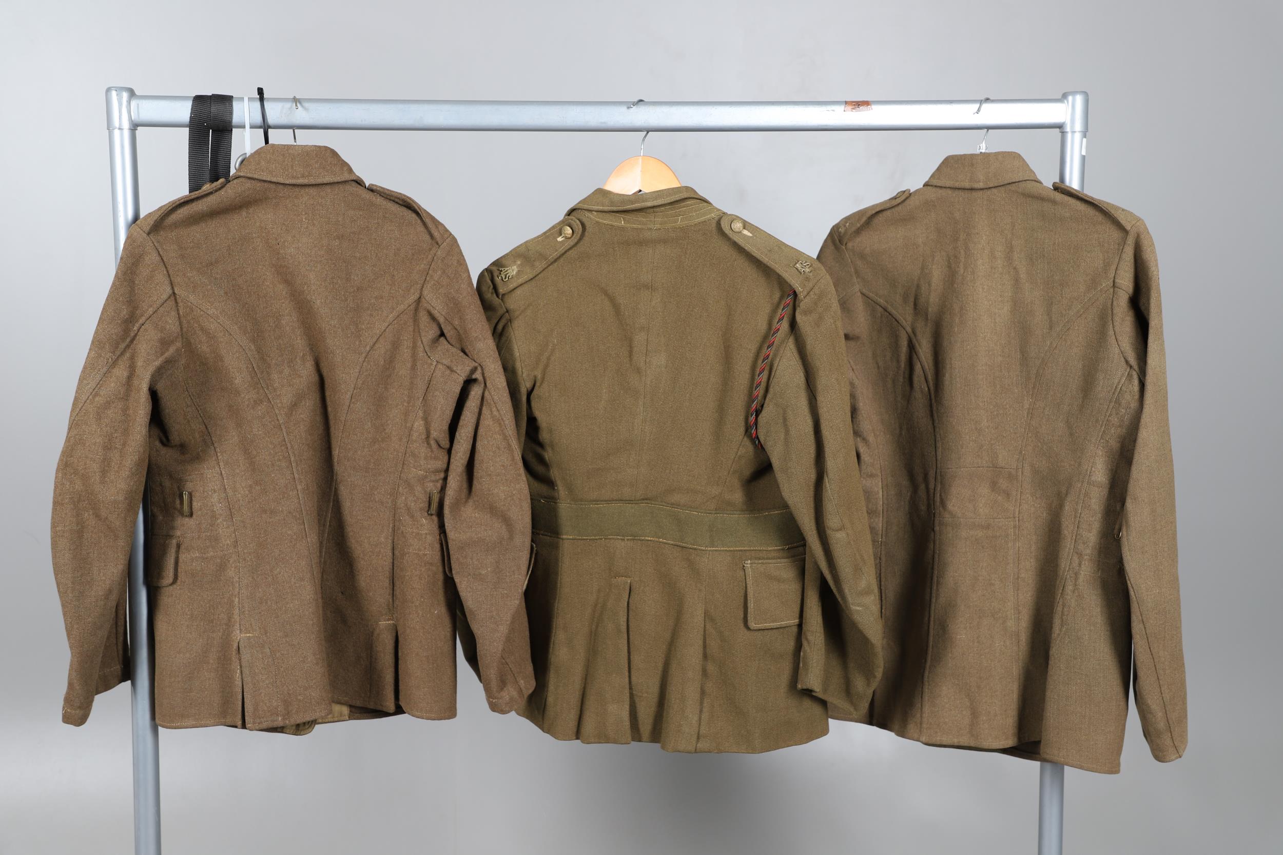THREE 1922 PATTERN OR SIMILAR JACKETS WITH GENERAL SERVICE BUTTONS. - Image 9 of 12