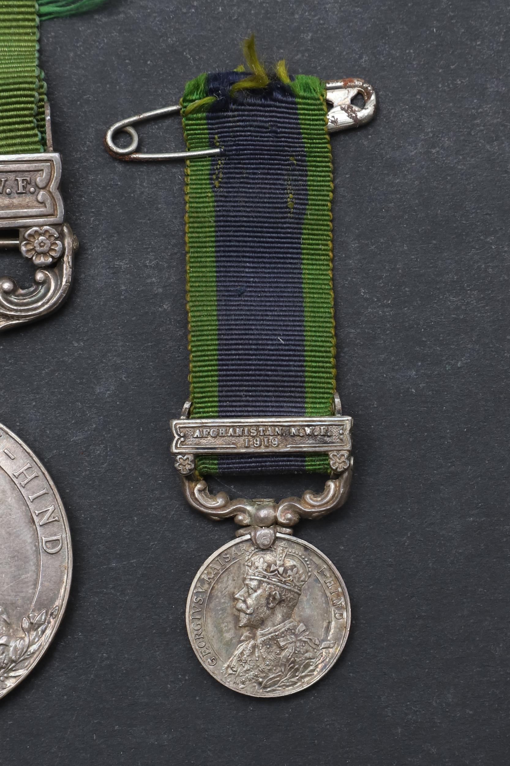 TWO INDIA GENERAL SERVICE MEDALS APPARENTLY AWARDED TO THE SAME MAN, A CASUALTY OF A BOMBING INCIDEN - Bild 4 aus 8