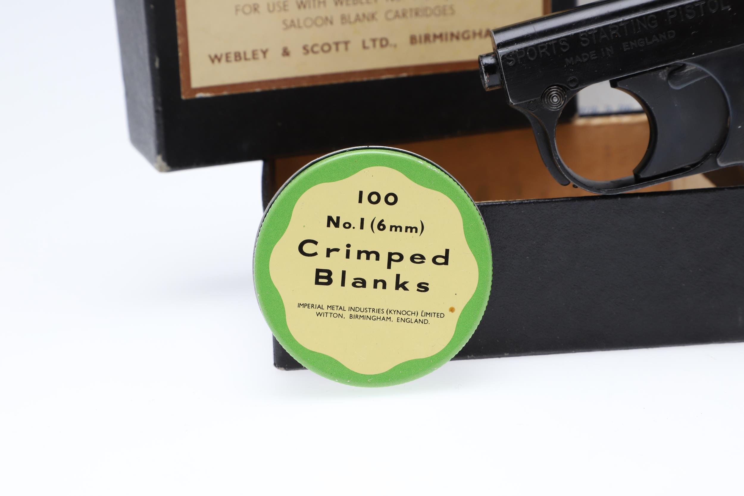 A WEBLEY SPORTS STARTING PISTOL IN ORIGINAL BOX. - Image 4 of 11