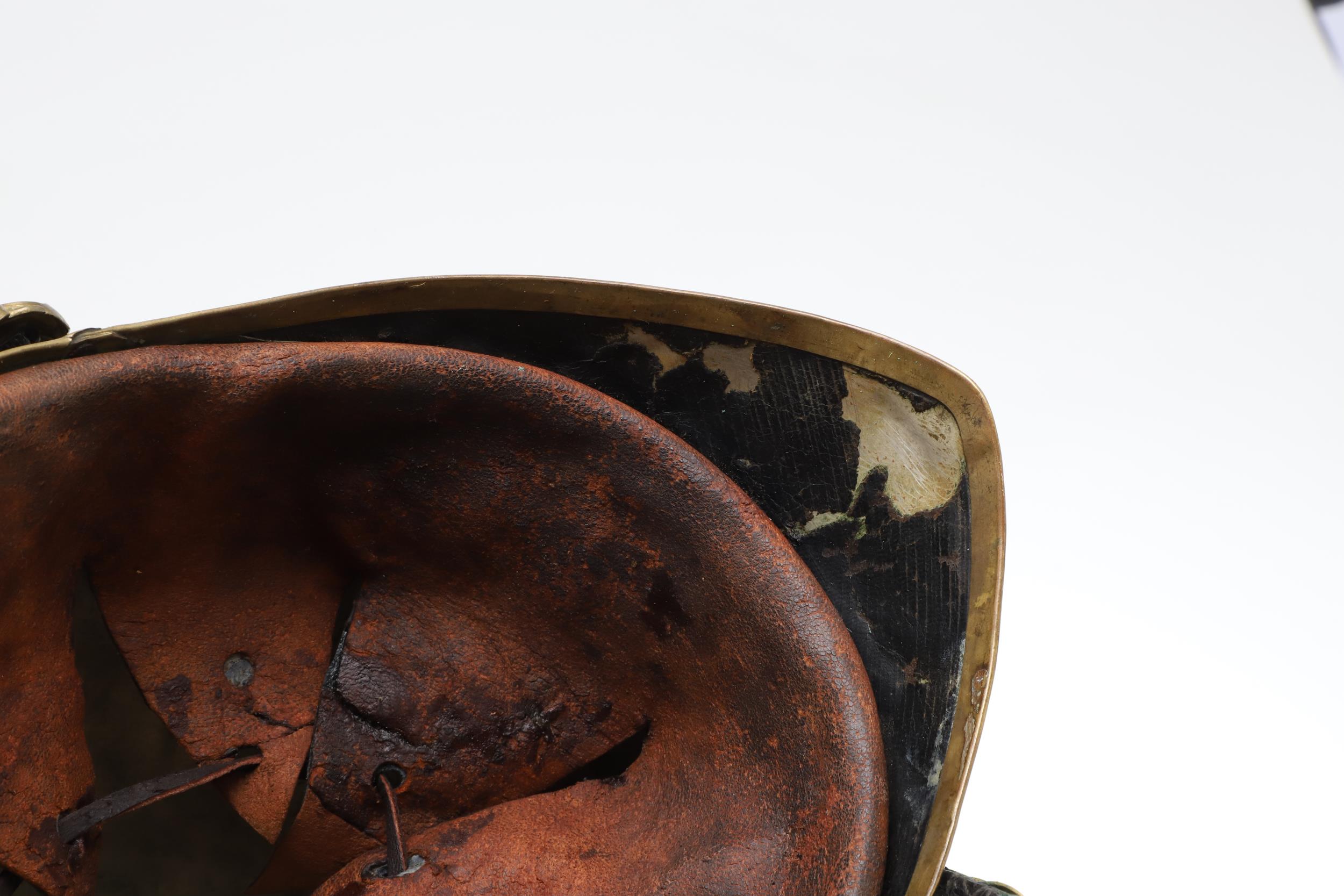 AN 1871 PATTERN HELMET WITH 1ST KING'S DRAGOON GUARDS HELMET PLATE. - Image 11 of 14