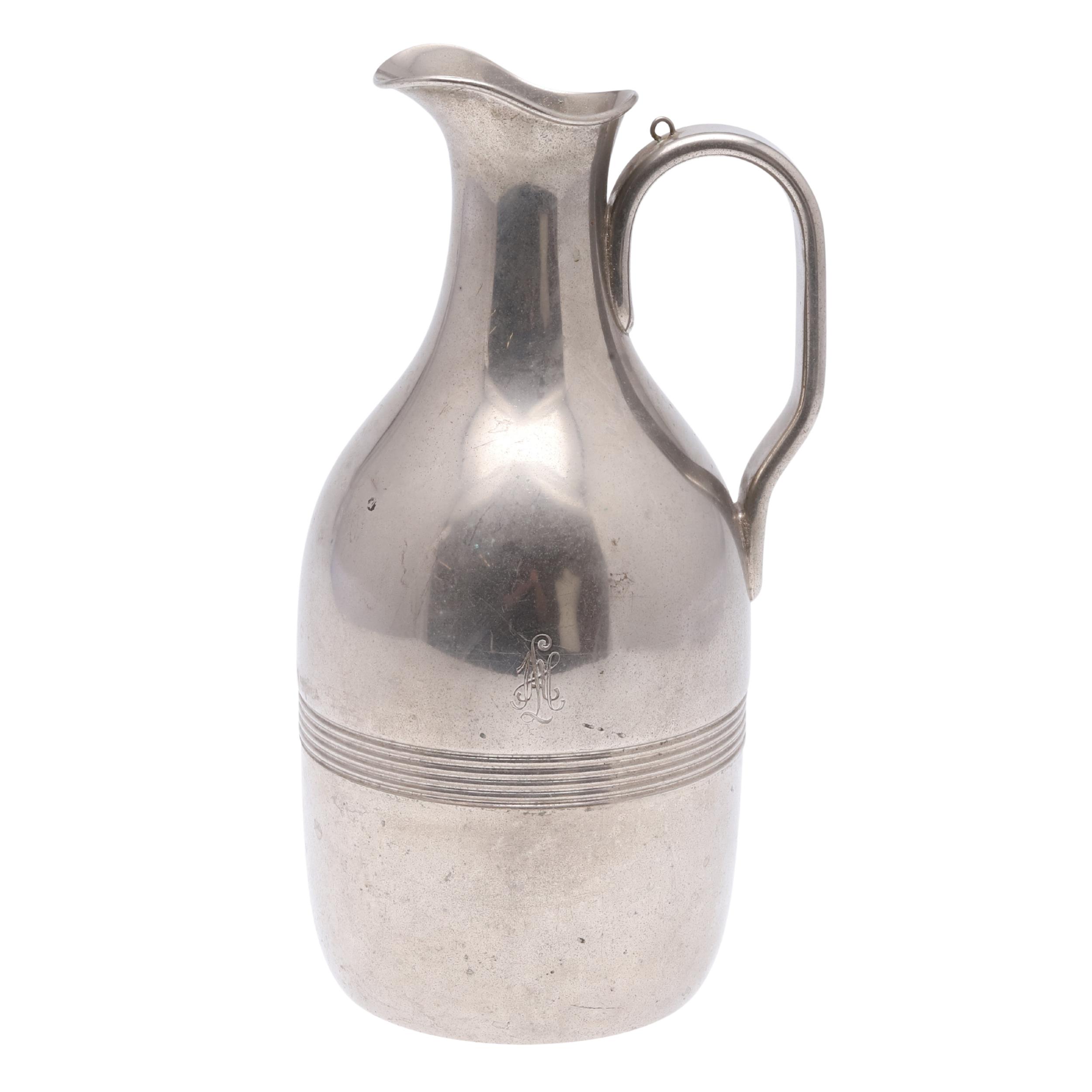 A SECOND WORLD WAR GERMAN WAFFEN-SS 1ST SS-PANZER- DIVISION 'LEIBSTANDARTE' OFFICERS' MESS WATER JUG