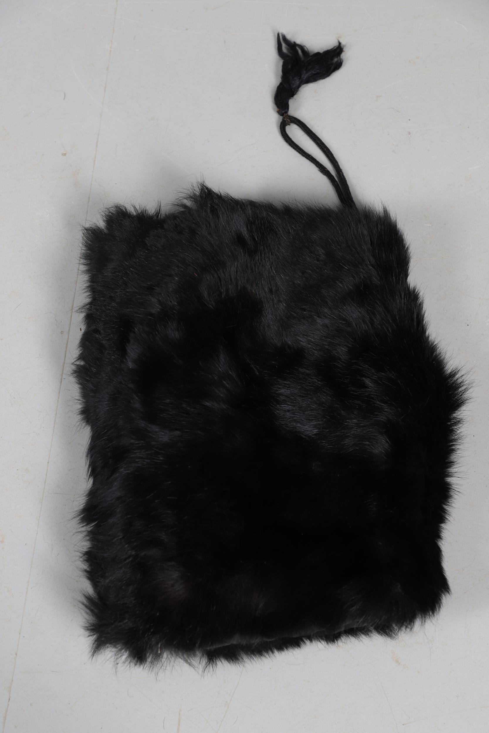 A UNIFORM BEARSKIN COVER AND A SIMILAR MUFF. - Image 3 of 6