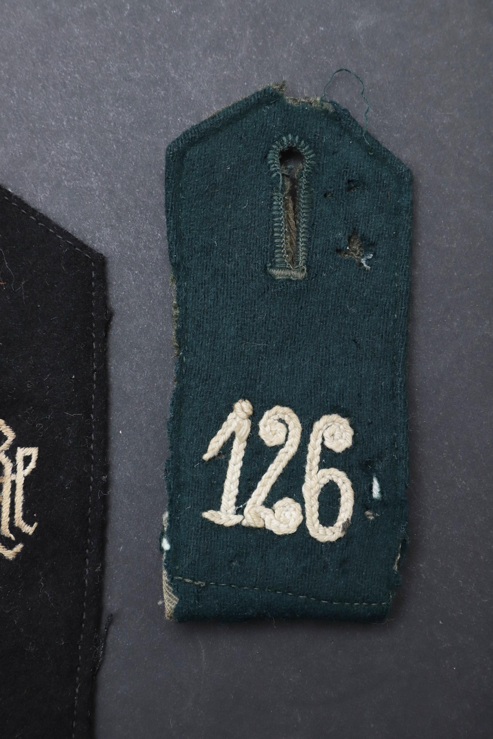 A SECOND WORLD WAR GERMAN WAFFEN-SS SHOULDER STRAP AND ANOTHER SIMILAR. - Image 4 of 4