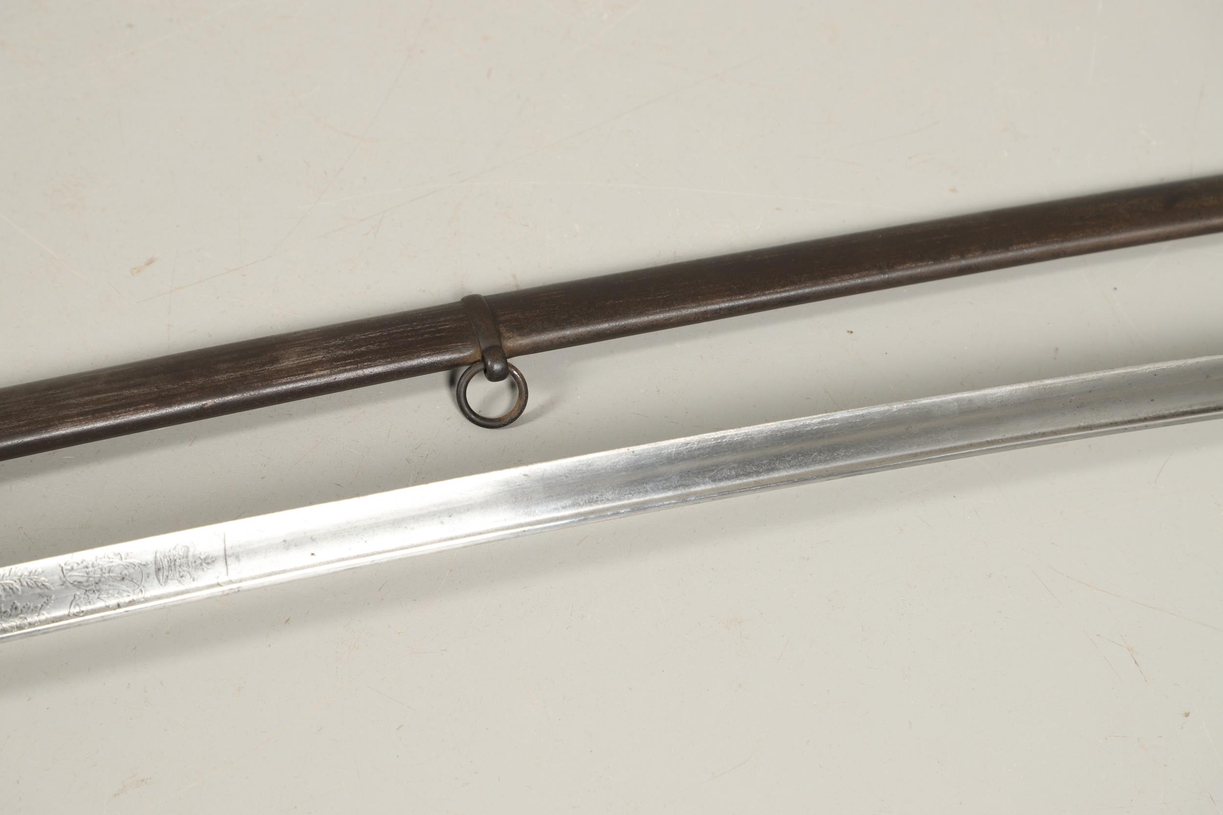 A CRIMEA PERIOD 1822 PATTERN LIGHT CAVALRY OFFICER'S SWORD AND SCABBARD. - Image 10 of 20