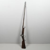 AN UNUSUAL BASTIN FRERES BREECH LOADING RIFLE.