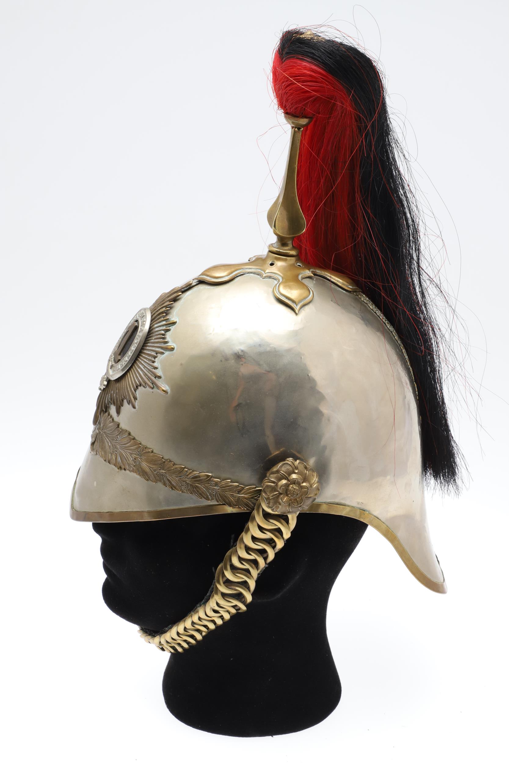 AN 1871 PATTERN HELMET WITH 1ST KING'S DRAGOON GUARDS HELMET PLATE. - Image 8 of 14