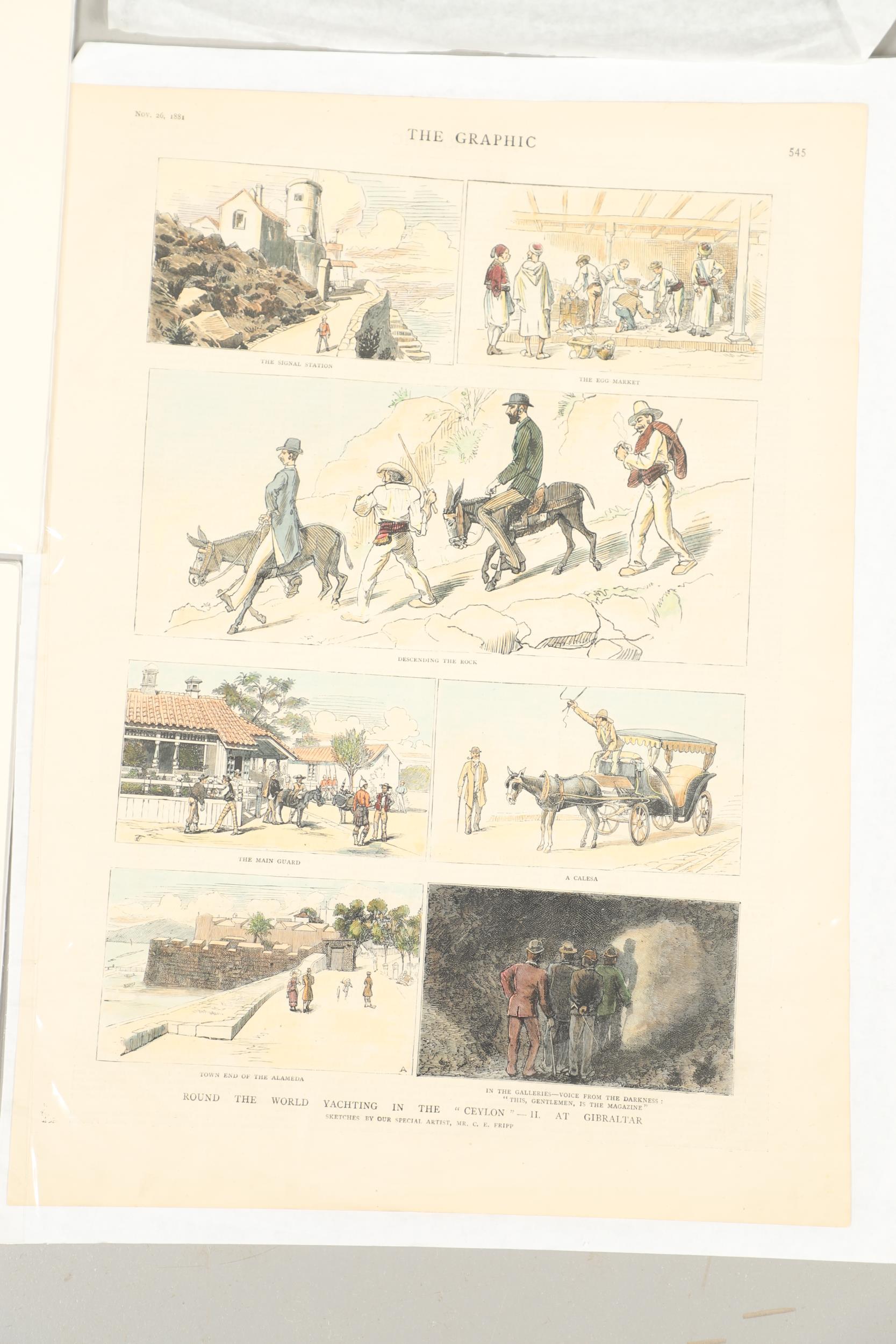 A COLLECTION OF VICTORIAN COLOURED PRINTS OF MILITARY SUBJECTS RELATING TO GIBRALTAR. - Bild 7 aus 20