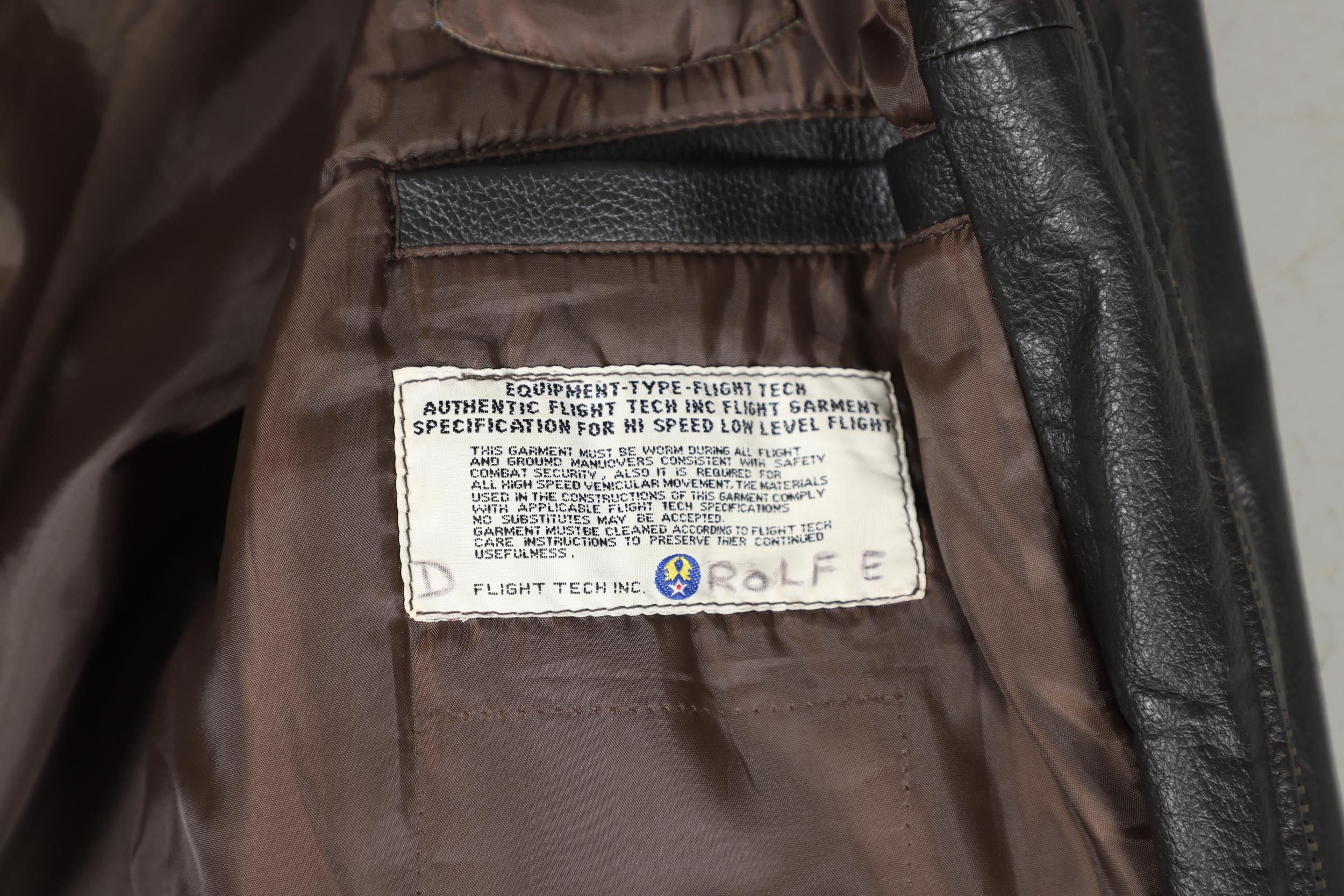 A FLIGHT TECH INC. TYPE A-2C LEATHER FLYING JACKET. - Image 12 of 12