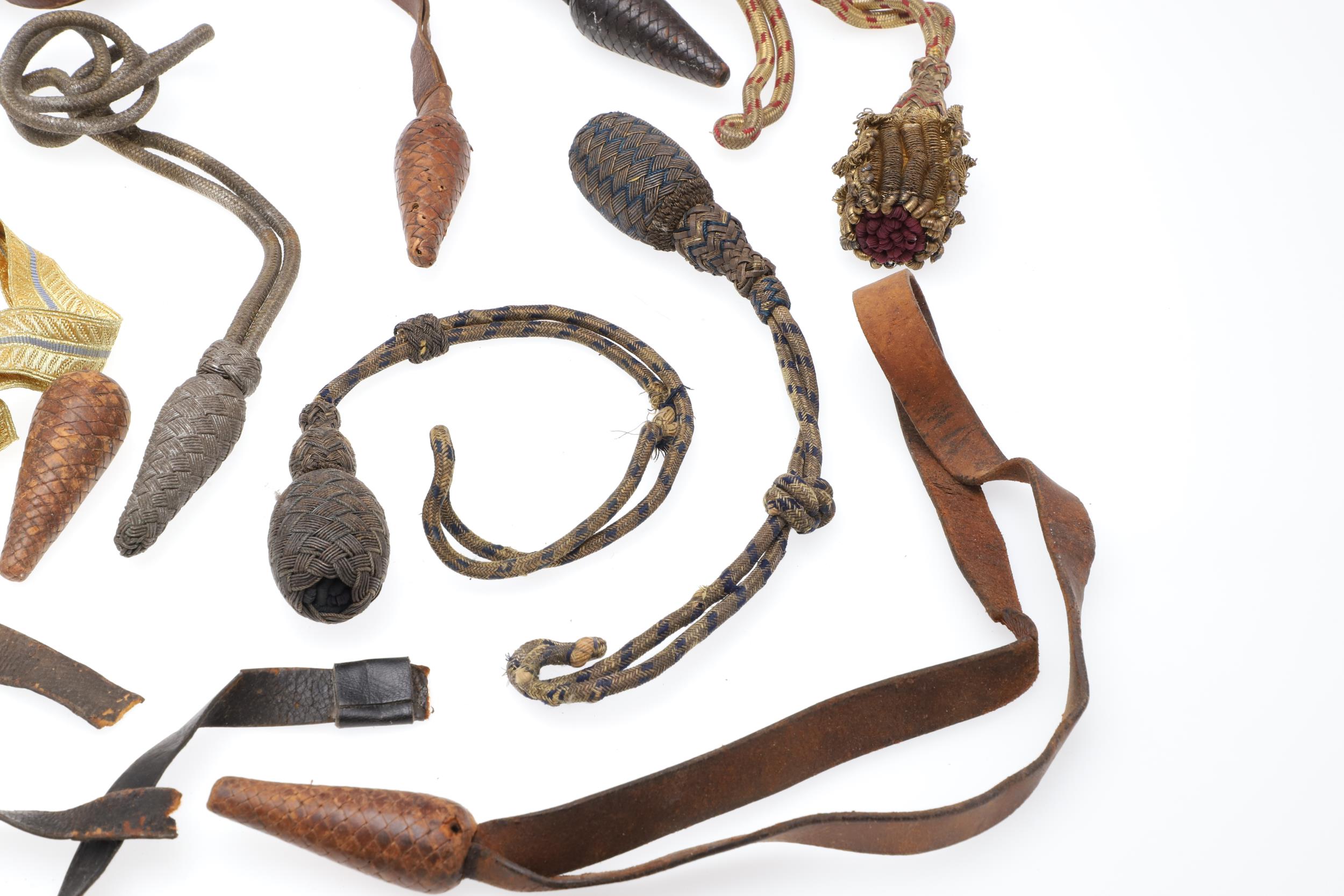 A COLLECTION OF SWORD KNOTS AND MILITARY BADGES. - Image 6 of 11